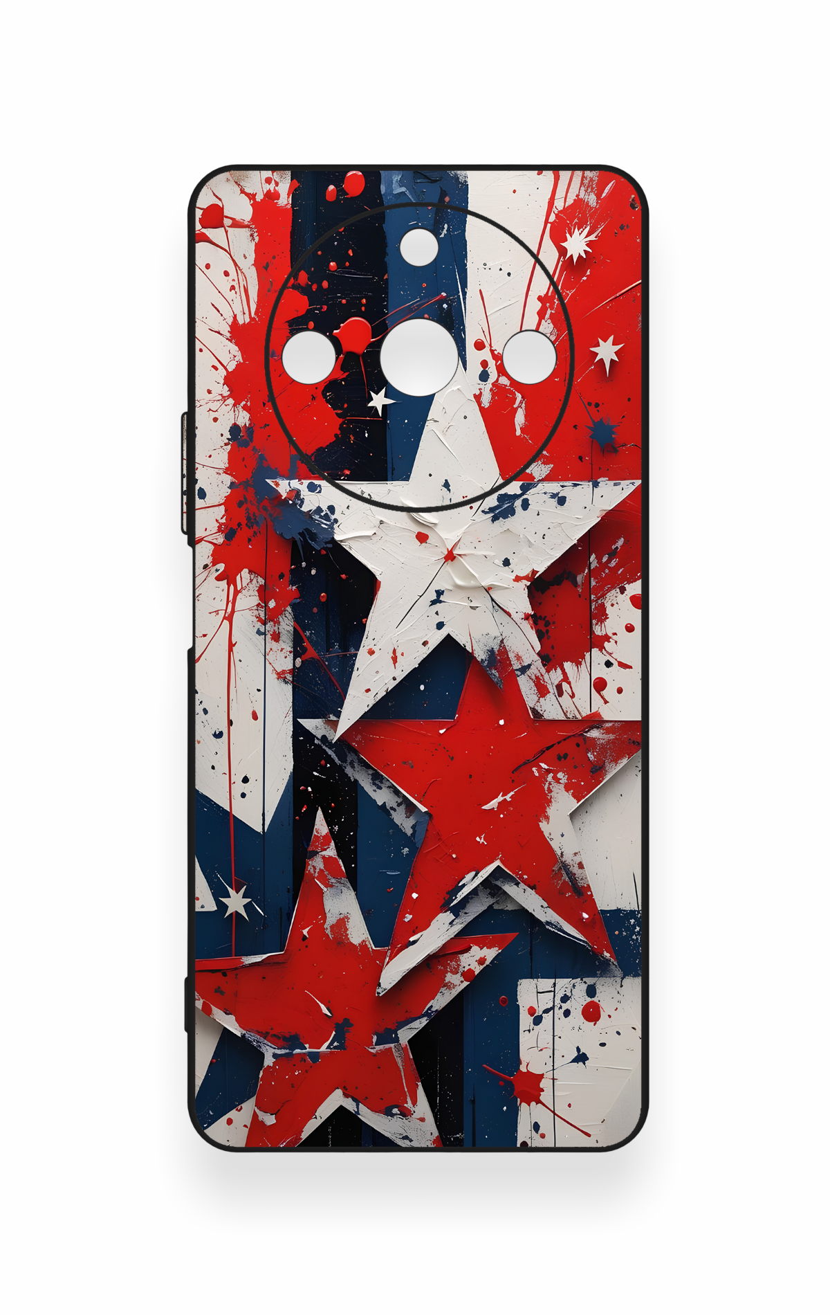 Realme 11 Pro Uyumlu Star Flag Desenli Silikon Kılıf