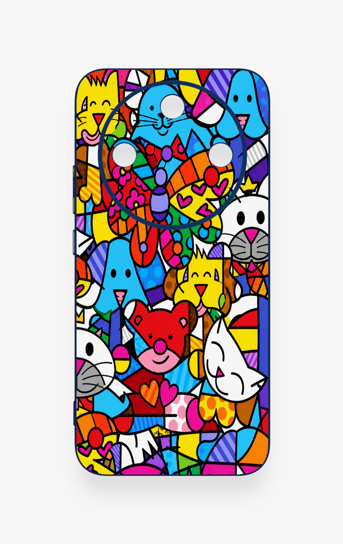 Honor Magic 8 Lite Uyumlu Britto Garden Desenli Silikon Kılıf