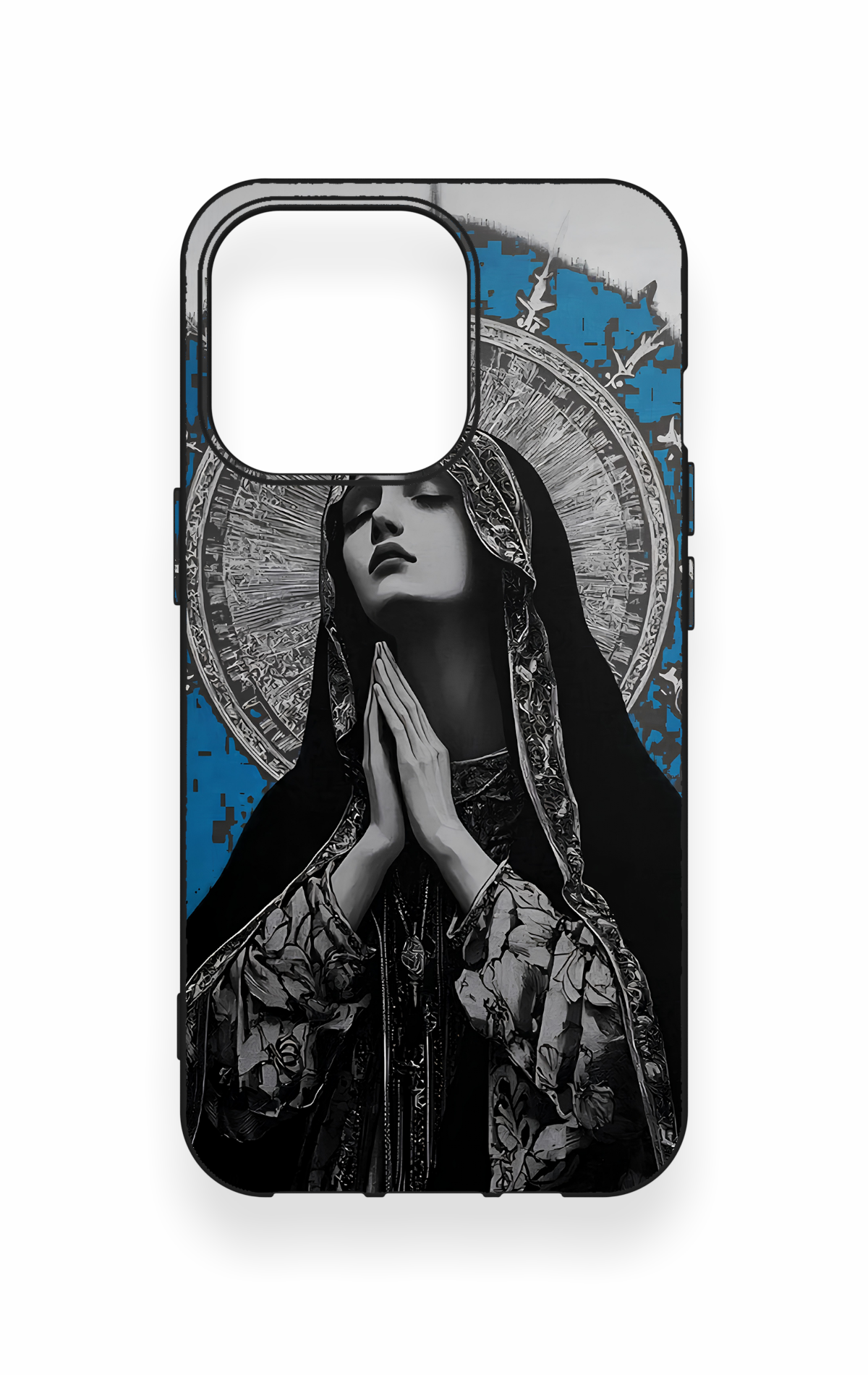 iPhone 13 Pro Uyumlu Rahibe Desenli Silikon Kılıf