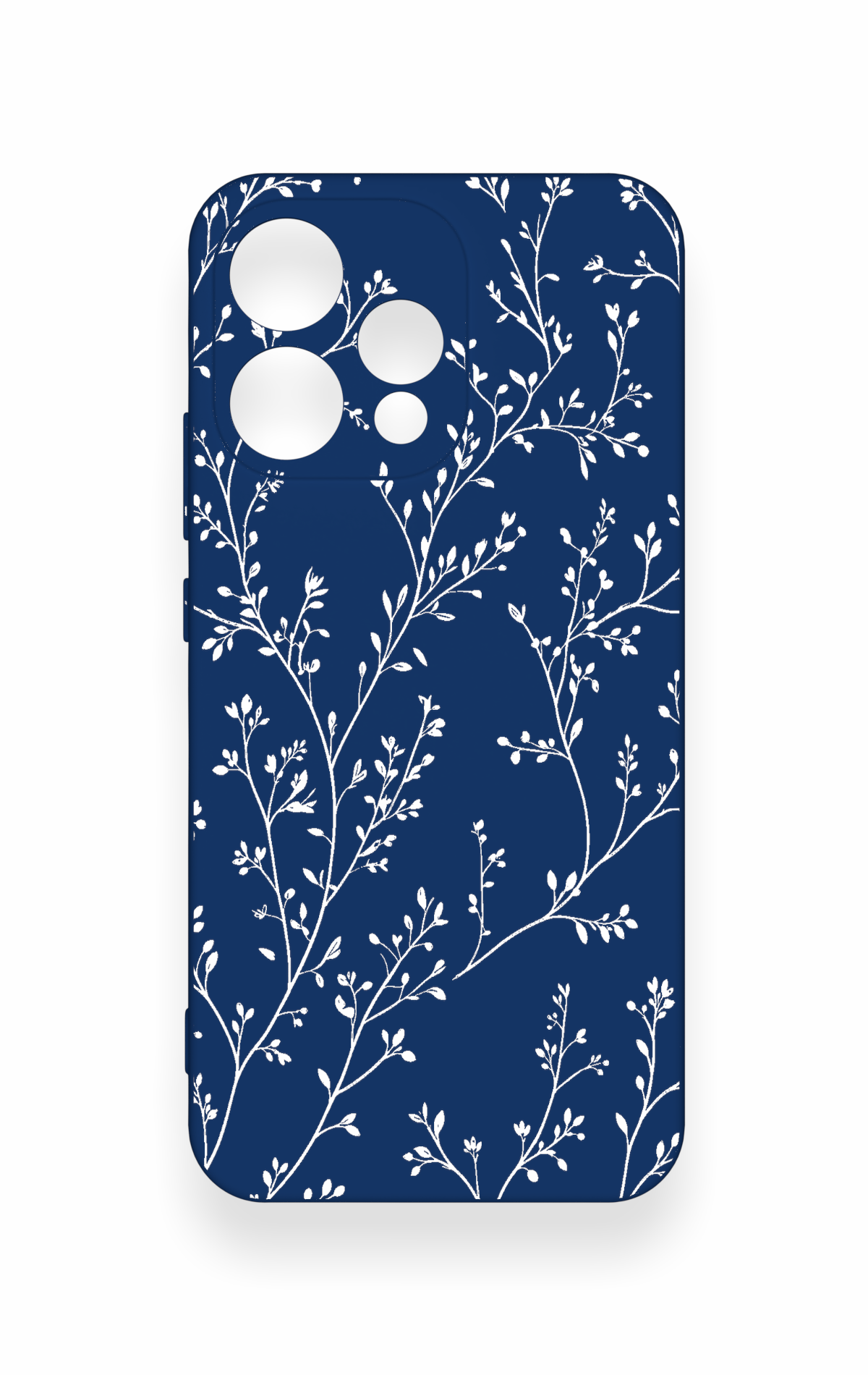 Oppo Reno 15 5G Uyumlu İnce Yaprak Dalı Desenli Silikon Kılıf