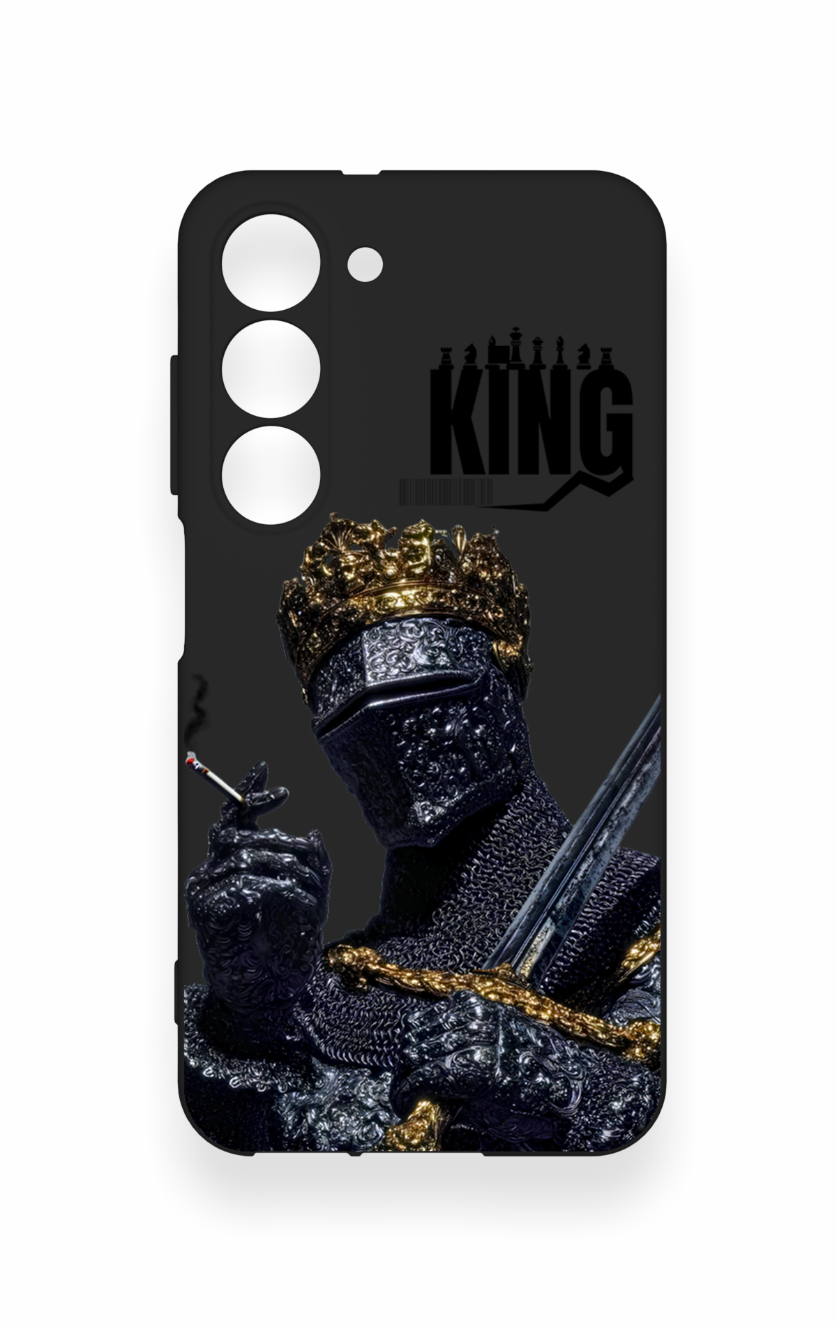 Samsung S23 Uyumlu King Desenli Silikon Kılıf