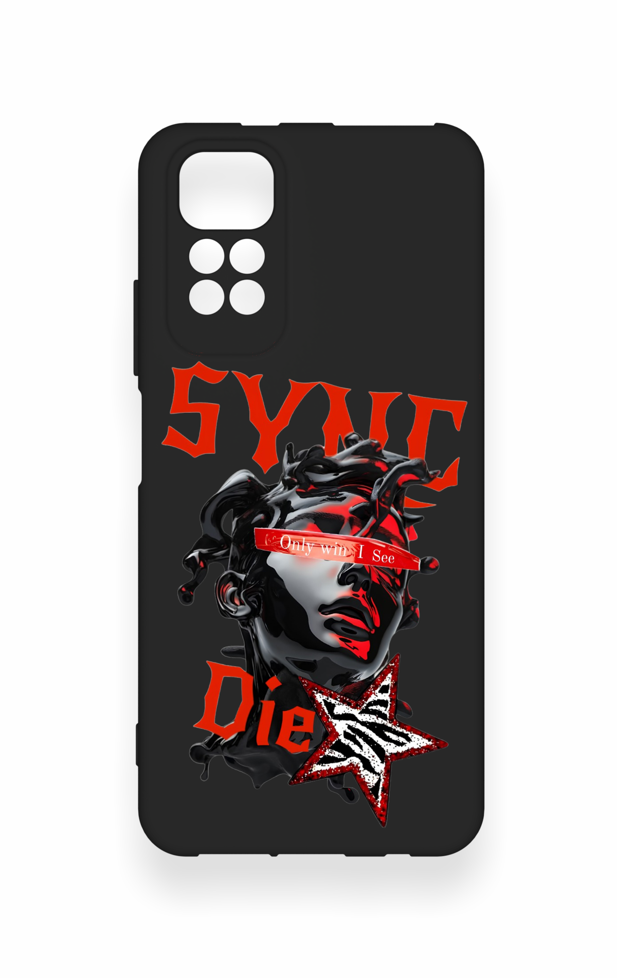 Redmi Note 11S Uyumlu Sync Die Desenli Silikon Kılıf