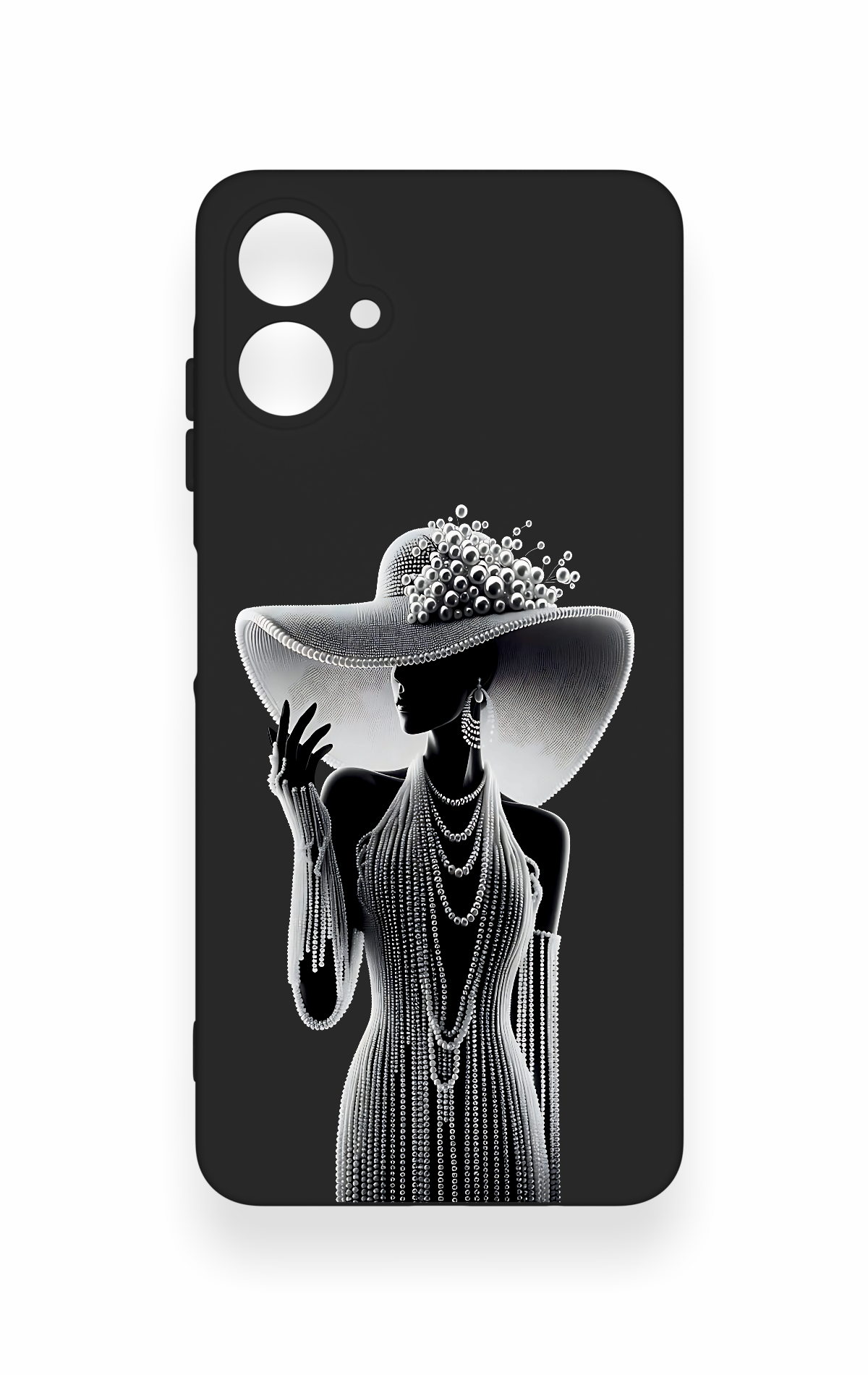 Samsung A06 Uyumlu Lady Desenli Silikon Kılıf