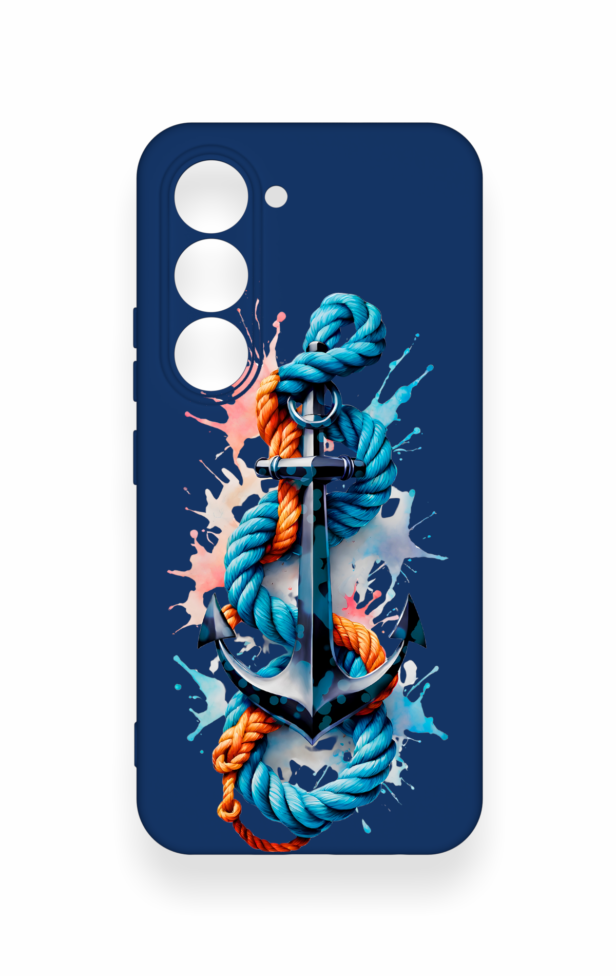 Tecno Spark 40 Pro Uyumlu Anchor Desenli Silikon Kılıf