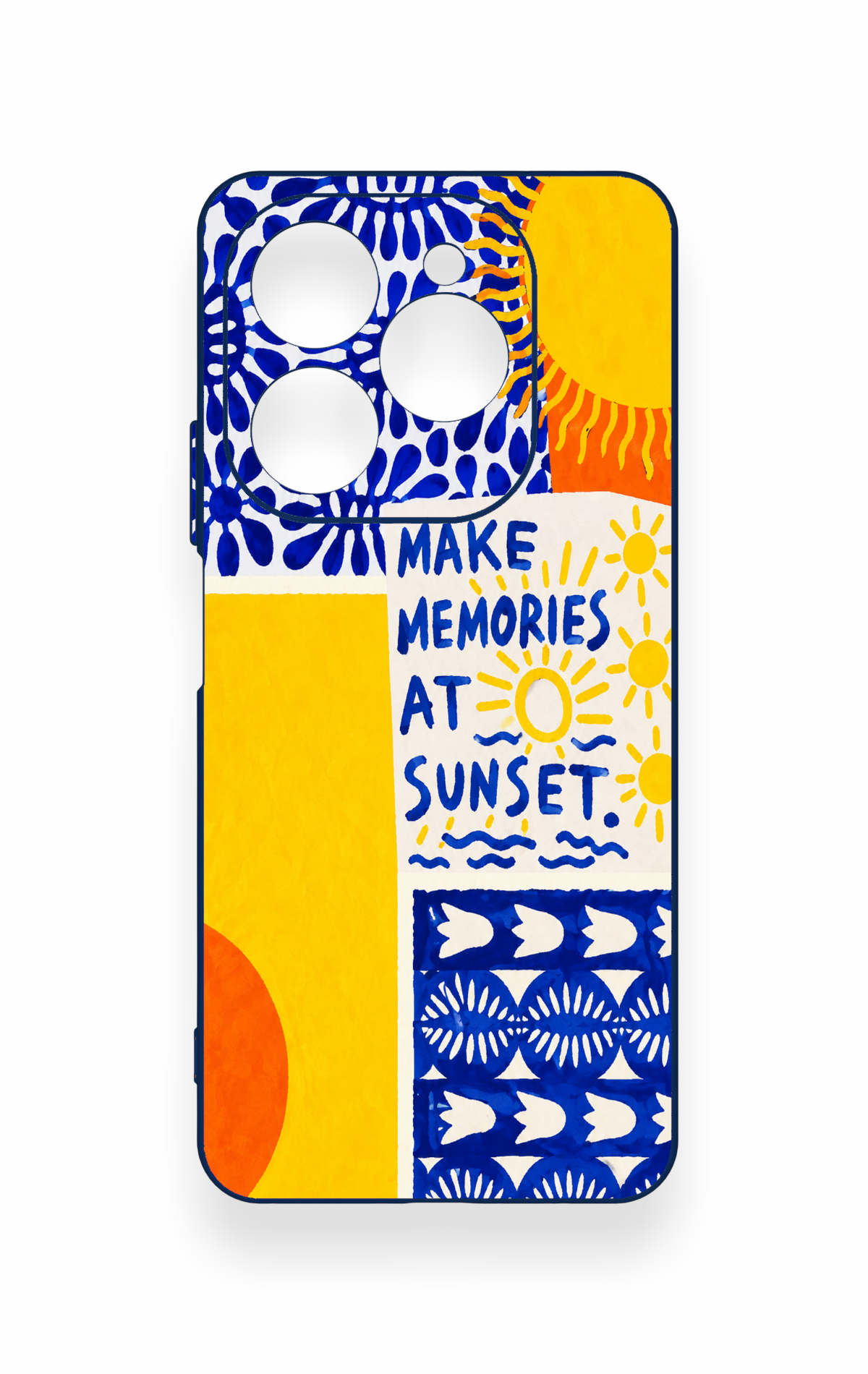 Tecno Spark 20 Pro Uyumlu Sunset Desenli Silikon Kılıf