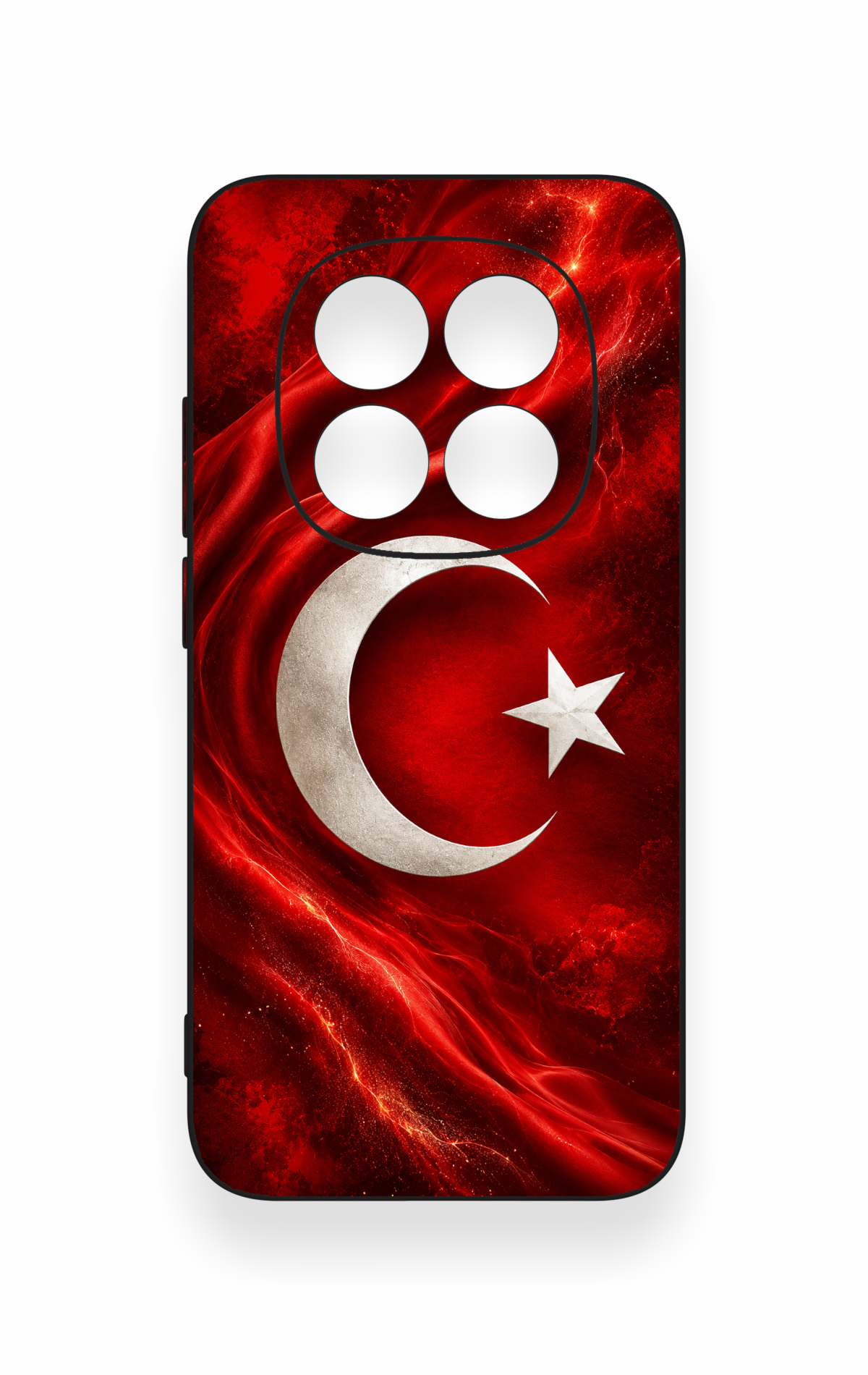 Redmi Note 15 Pro 5G Uyumlu Türk Bayrağı Desenli Silikon Kılıf