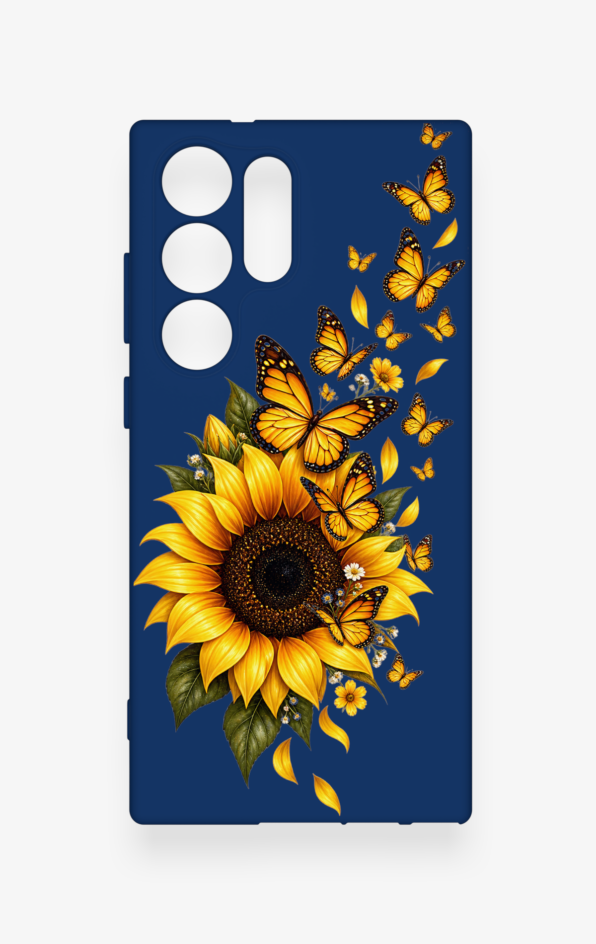 Samsung S23 Ultra Uyumlu Ayçiçeği Desenli Silikon Kılıf