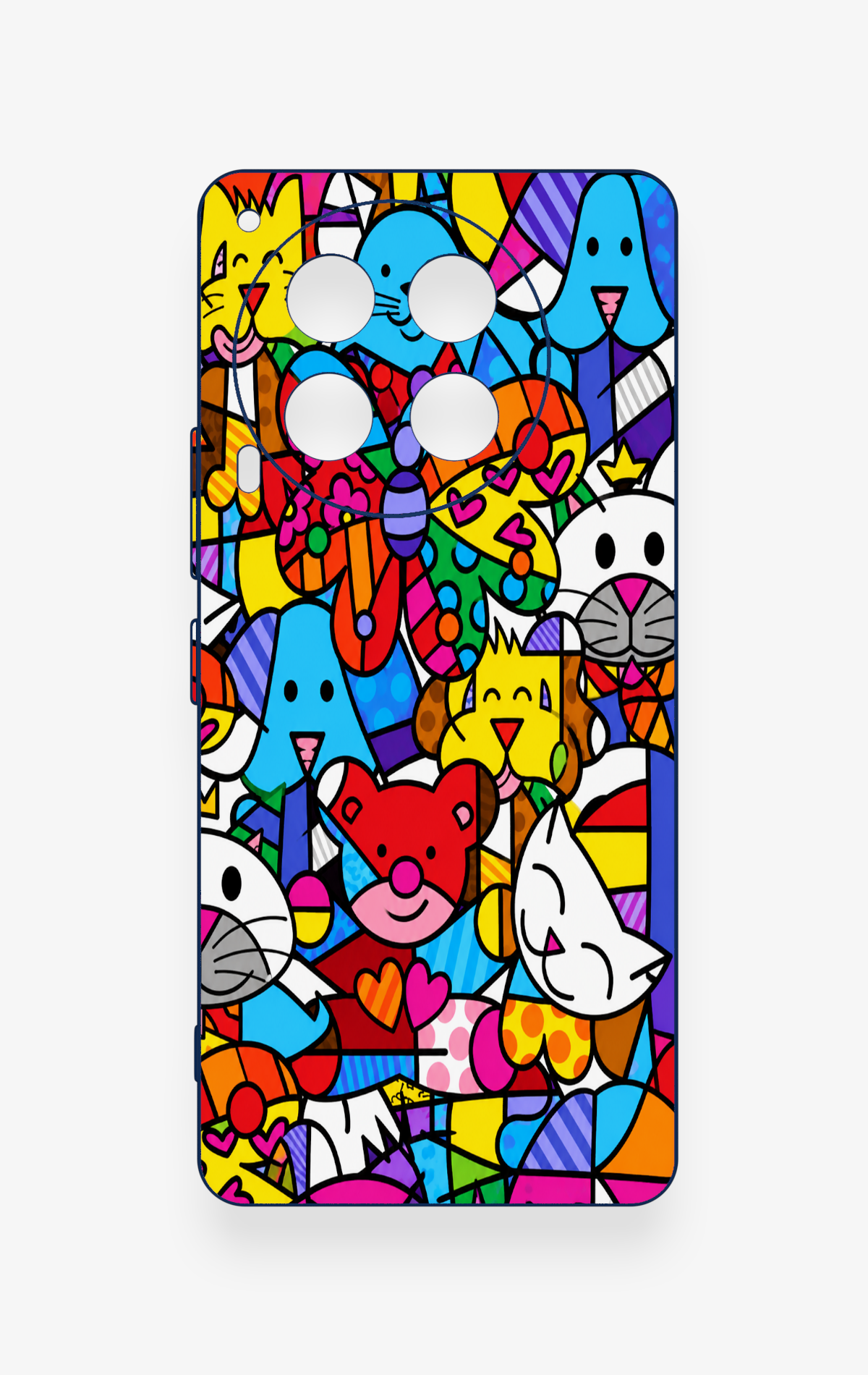 Tecno Camon 30 Uyumlu Britto Garden Desenli Silikon Kılıf