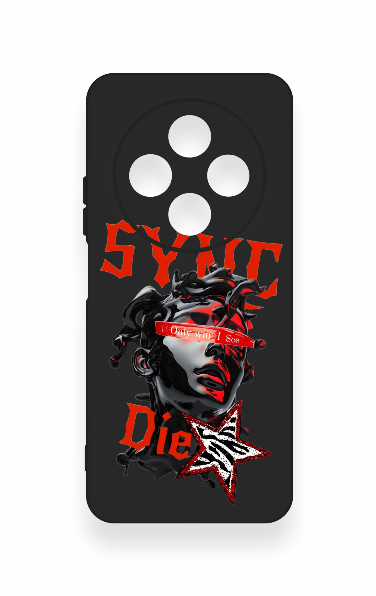 Redmi 14C Uyumlu Sync Die Desenli Silikon Kılıf