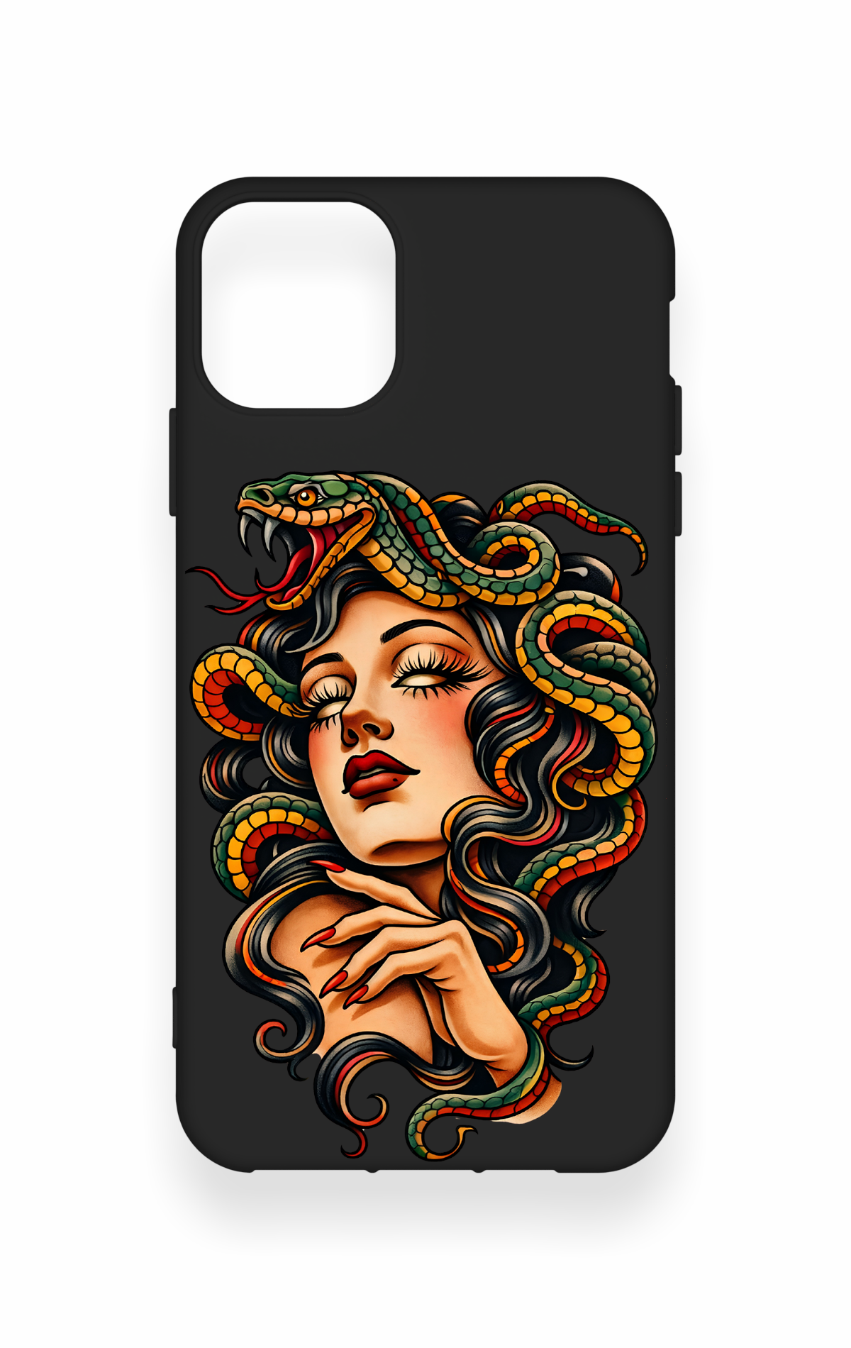 iPhone 11 Pro Max Uyumlu Medusa Desenli Silikon Kılıf