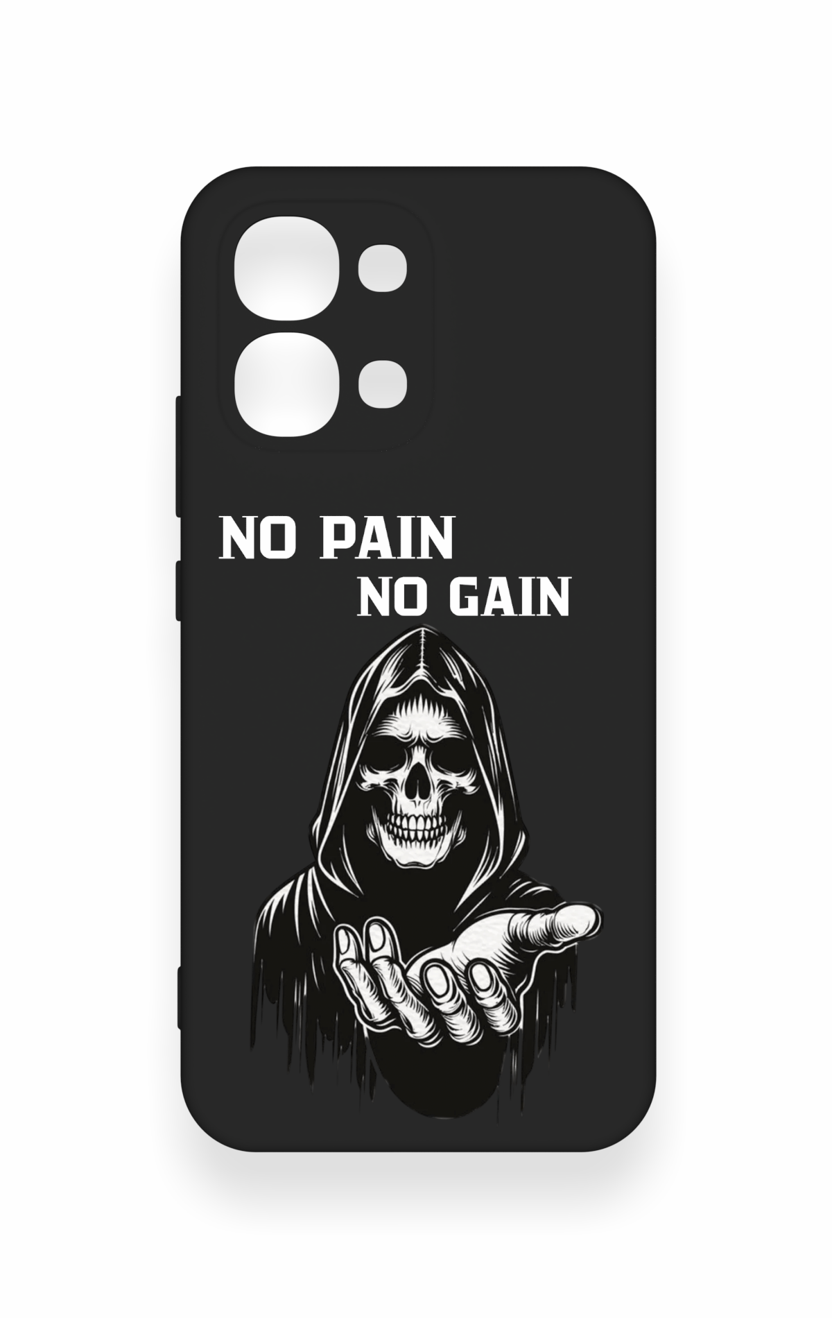 Oppo A6 Pro Uyumlu No Pain No Gain Desenli Silikon Kılıf