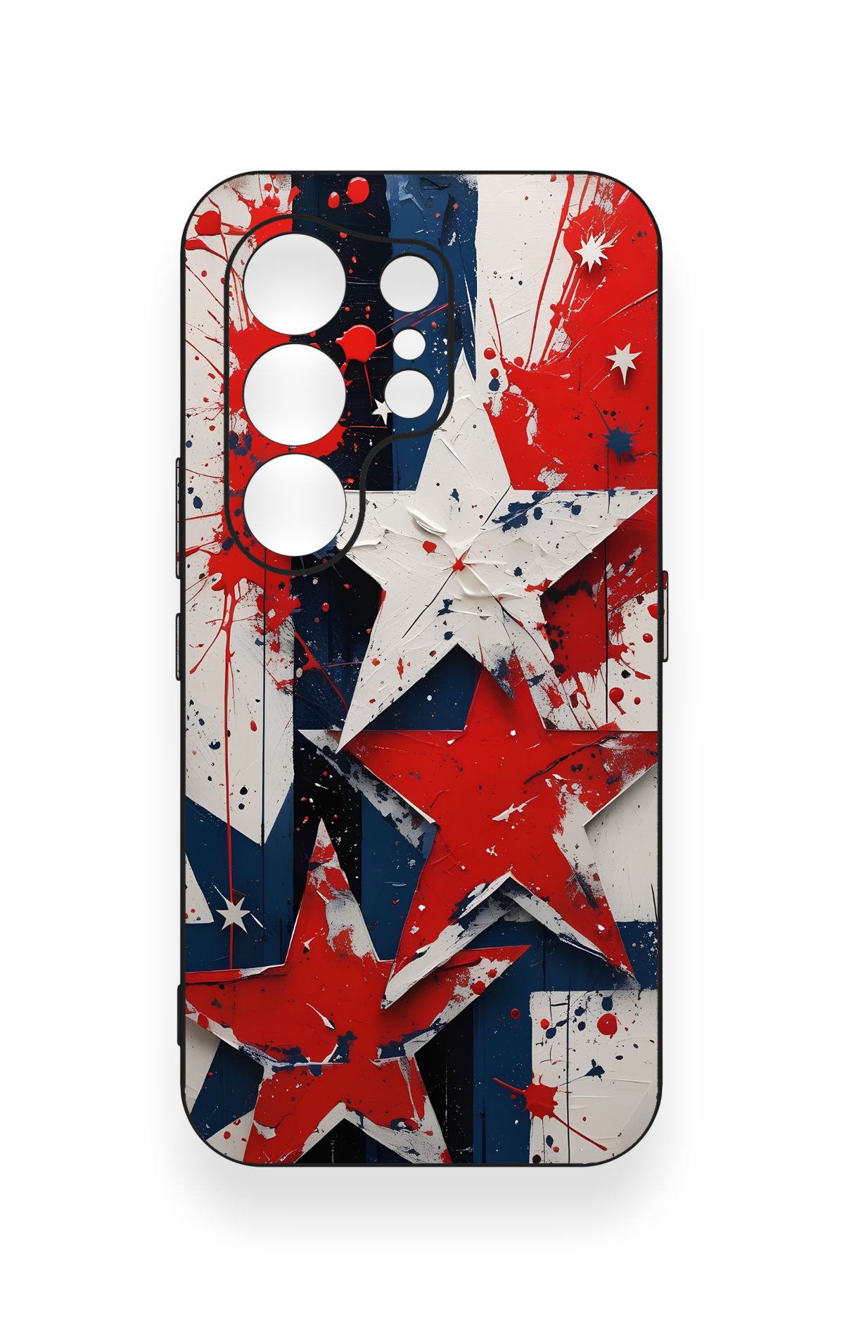 Tecno Camon 50 4G Uyumlu Star Flag Desenli Silikon Kılıf