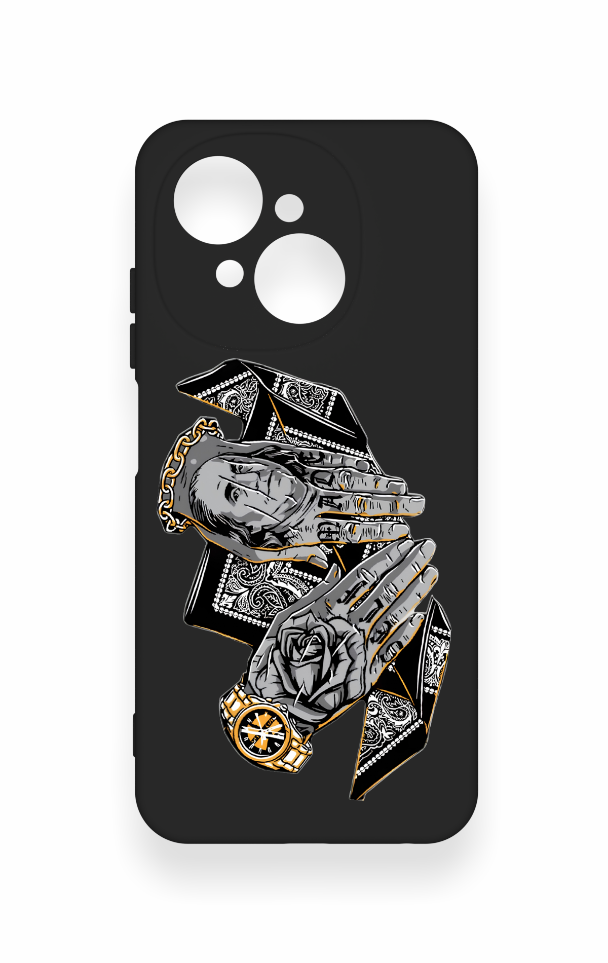 Tecno Spark Go1 Uyumlu Self Made Desenli Silikon Kılıf