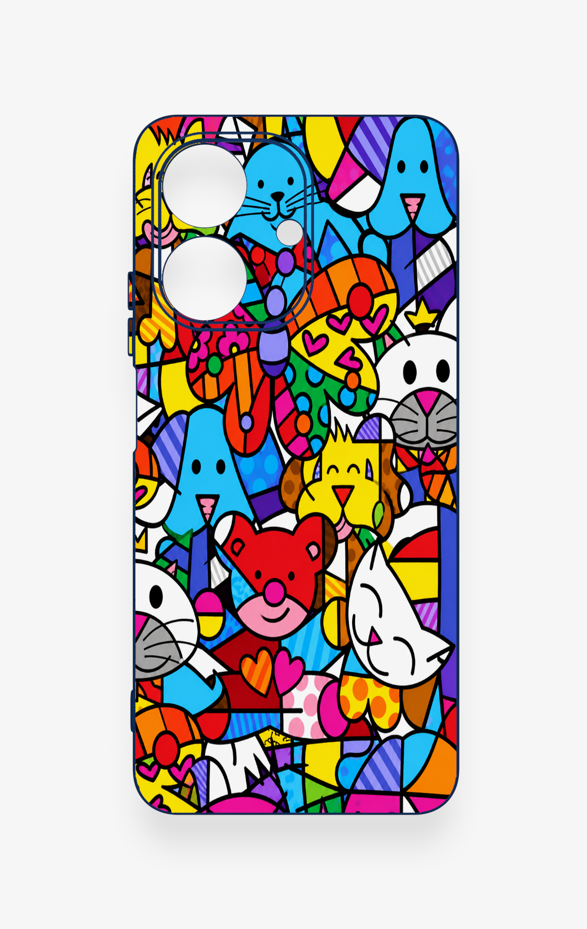 Realme Note 60 Uyumlu Britto Garden Desenli Silikon Kılıf