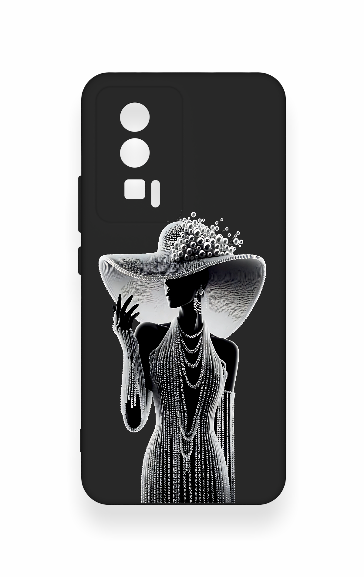 Poco F5 Pro Uyumlu Lady Desenli Silikon Kılıf