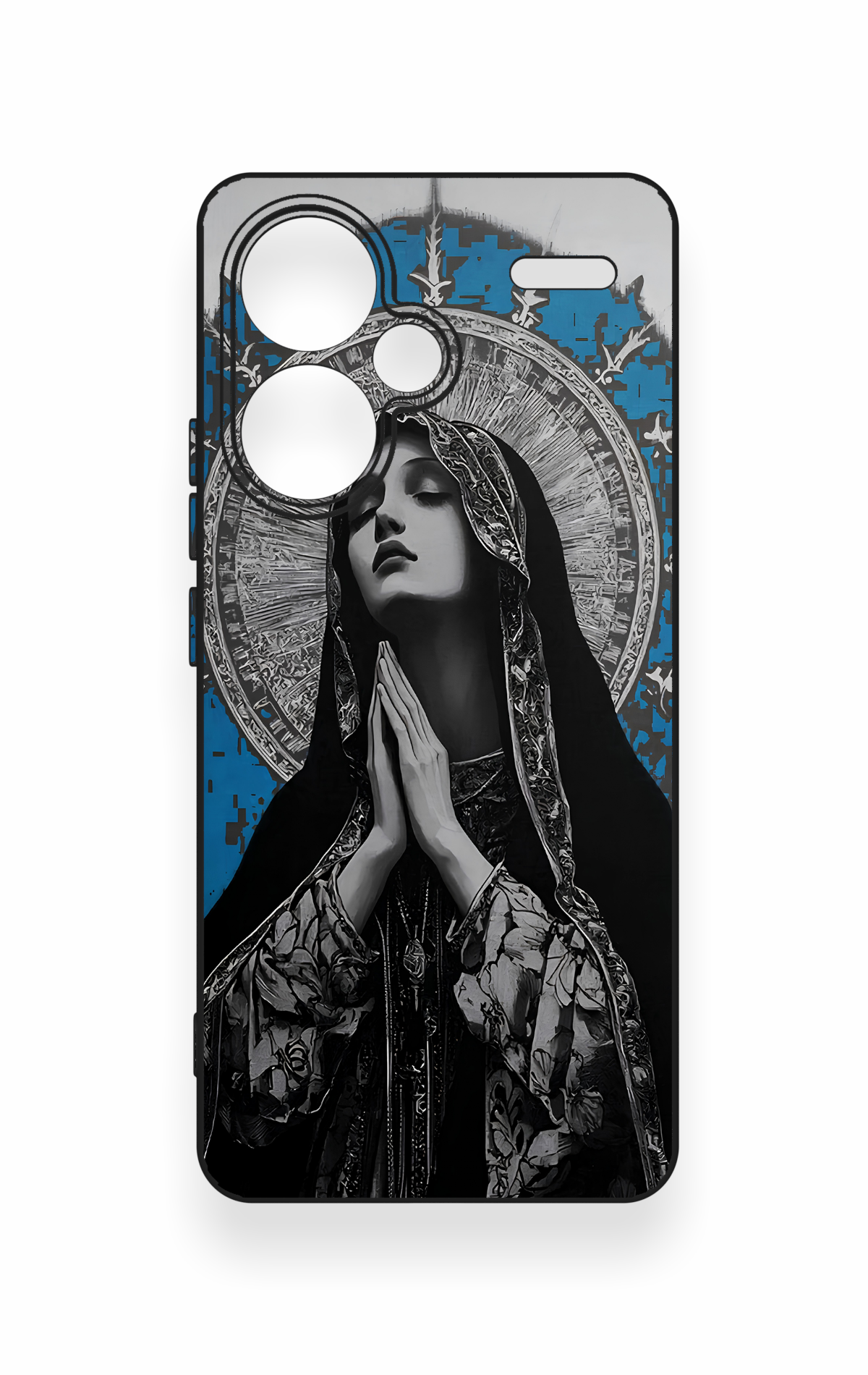 Redmi Note 13 Pro Plus Uyumlu Rahibe Desenli Silikon Kılıf