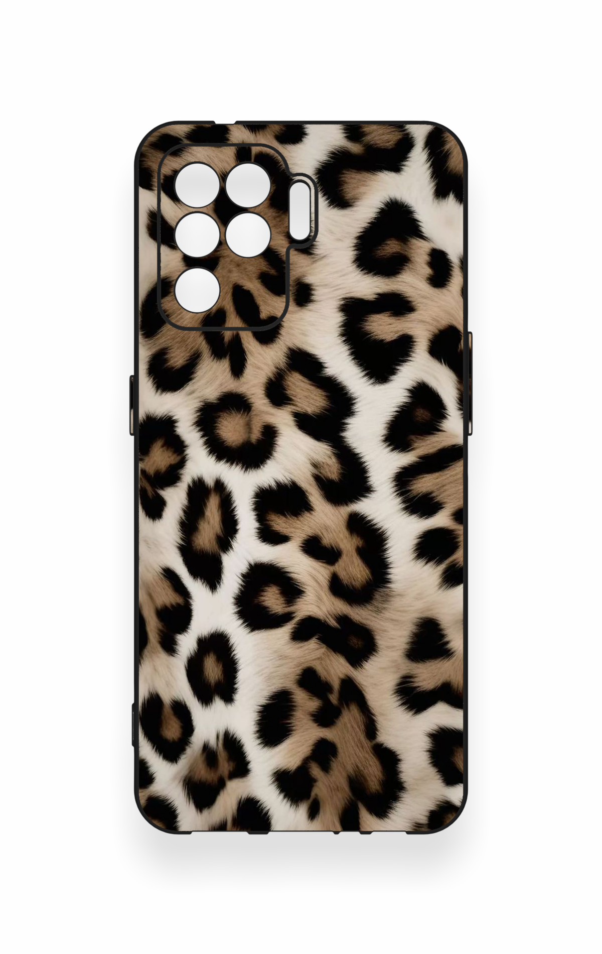 Oppo Reno 5 Lite Uyumlu Leopar Derisi Desenli Silikon Kılıf
