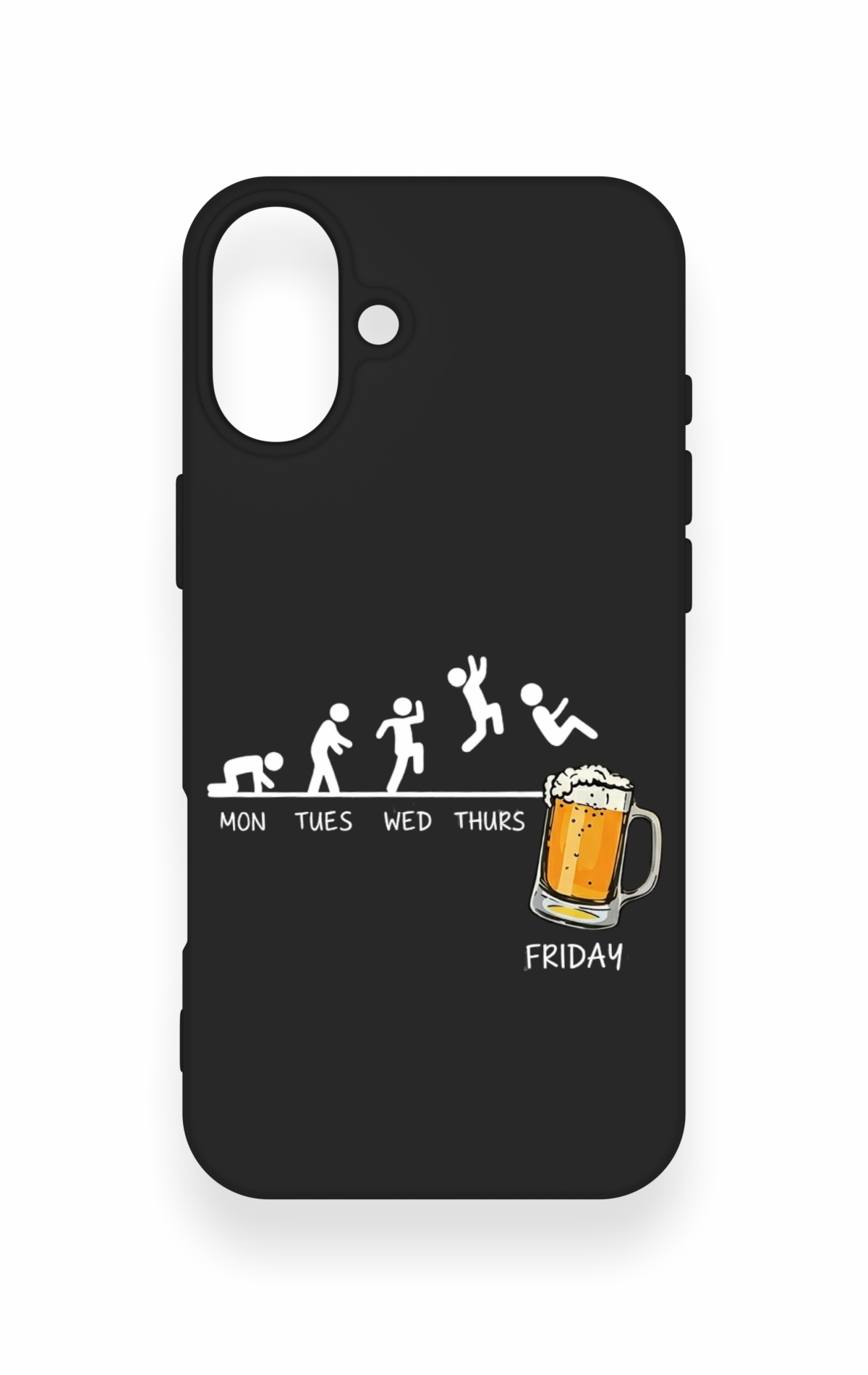 iPhone 16 Plus Uyumlu Fun Day Friday Desenli Silikon Kılıf