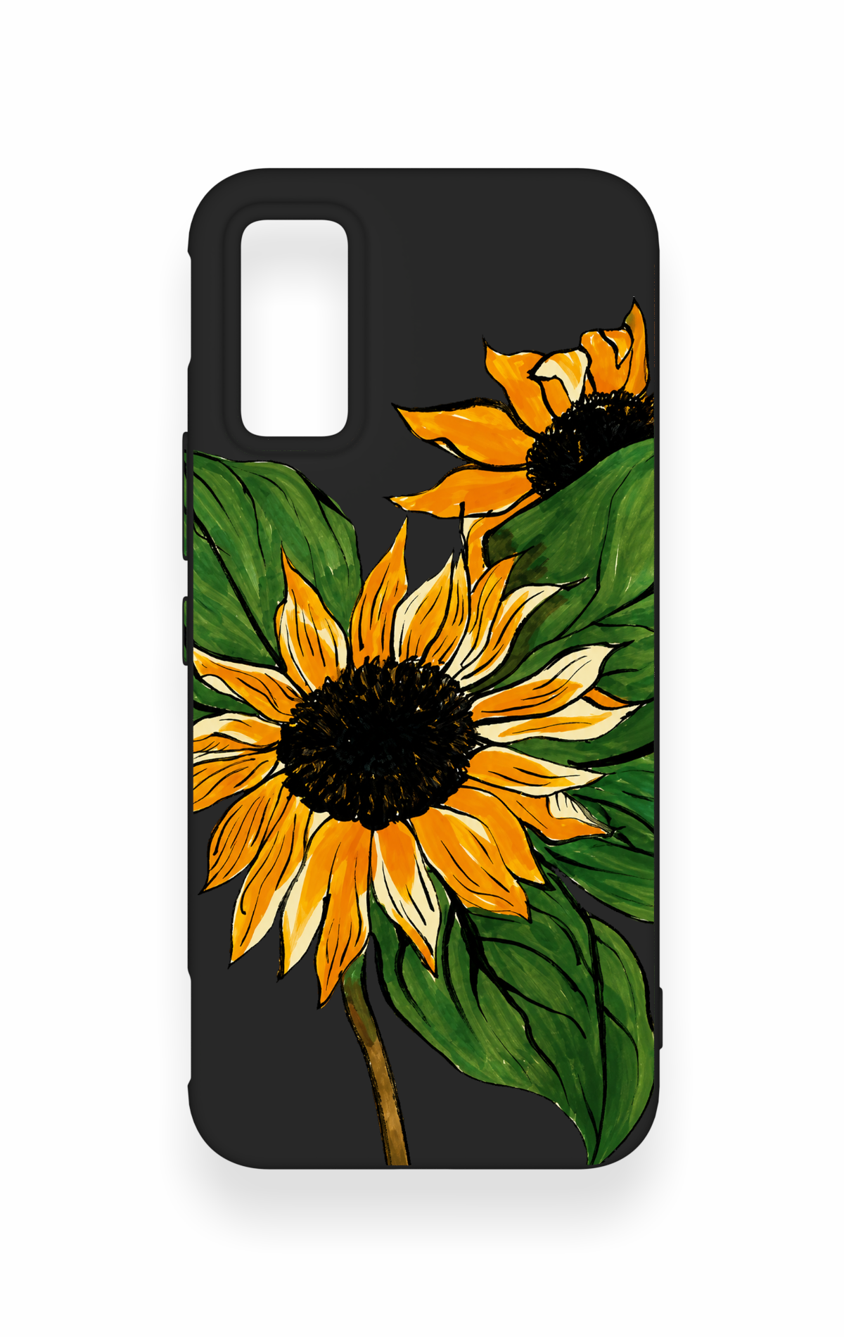 İnfinix Gt 30 Pro Uyumlu Ay Çiçeği Desenli Silikon Kılıf