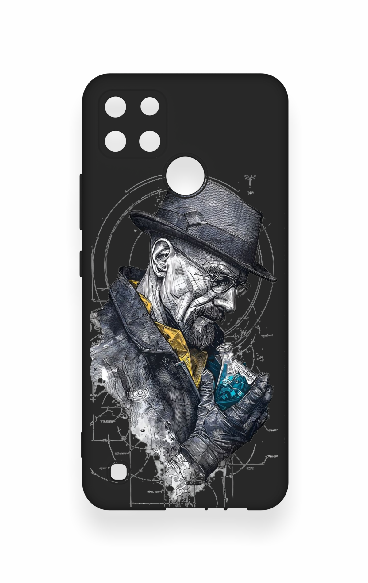 Realme C21Y Uyumlu Walter White Desenli Silikon Kılıf
