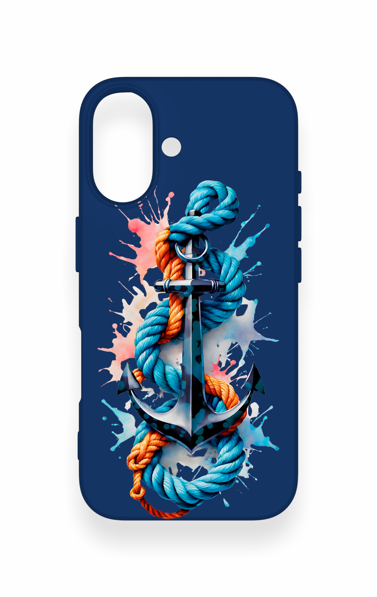 iPhone 16 Uyumlu Anchor Desenli Silikon Kılıf