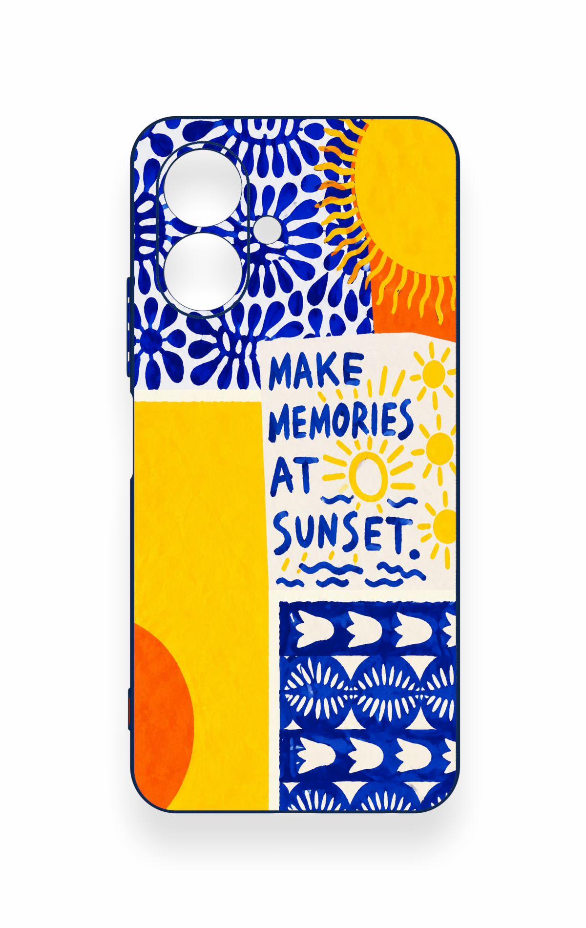 Tecno Spark Go 2 Uyumlu Sunset Desenli Silikon Kılıf
