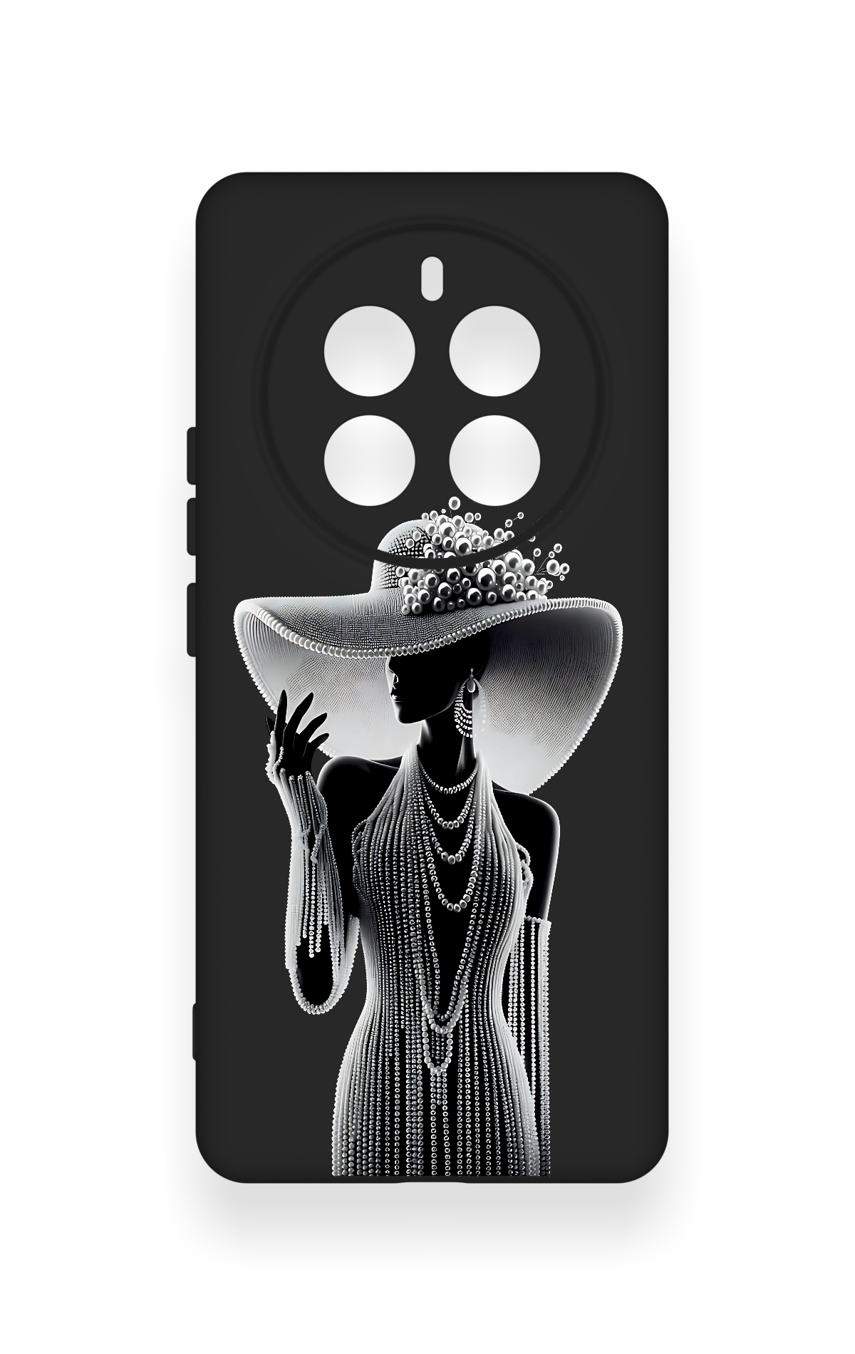 Realme 12 Pro Uyumlu Lady Desenli Silikon Kılıf