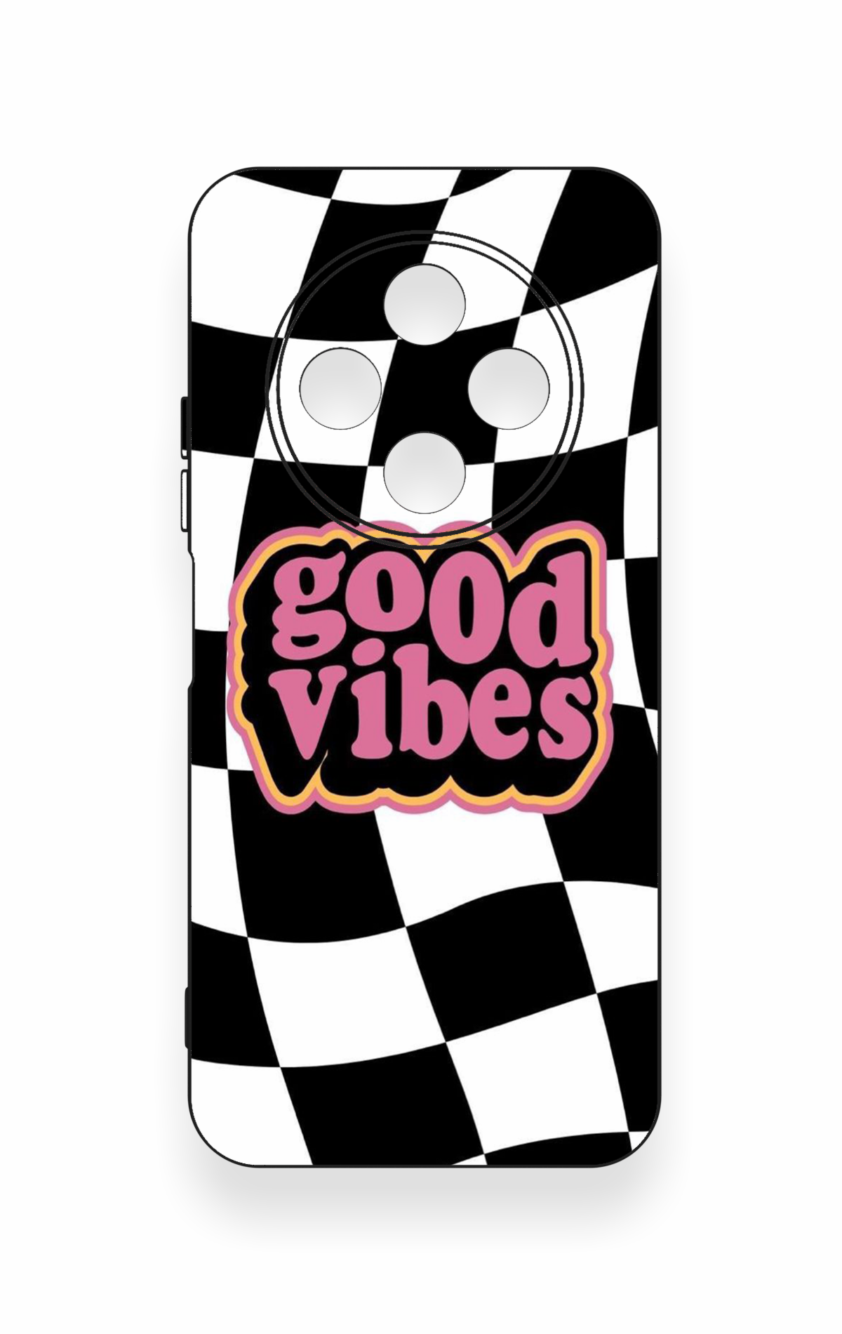 Tecno Spark 30C Uyumlu Black Good Vibes Desenli Silikon Kılıf