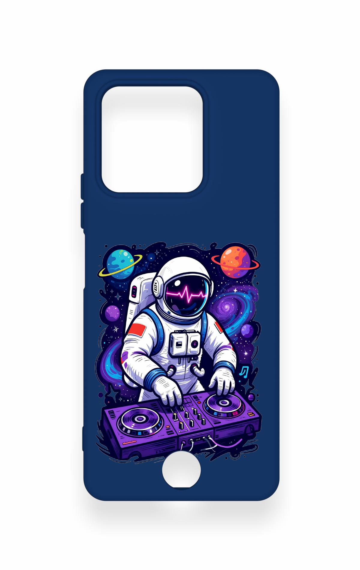 Reeder S71 Uyumlu Astronot DJ Desenli Silikon Kılıf