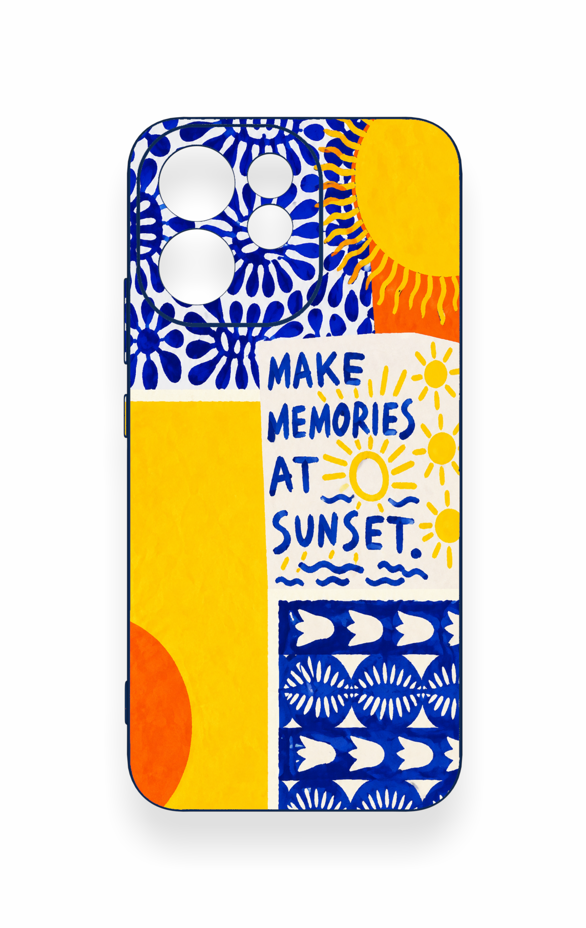 Oppo Reno 15F Uyumlu Sunset Desenli Silikon Kılıf