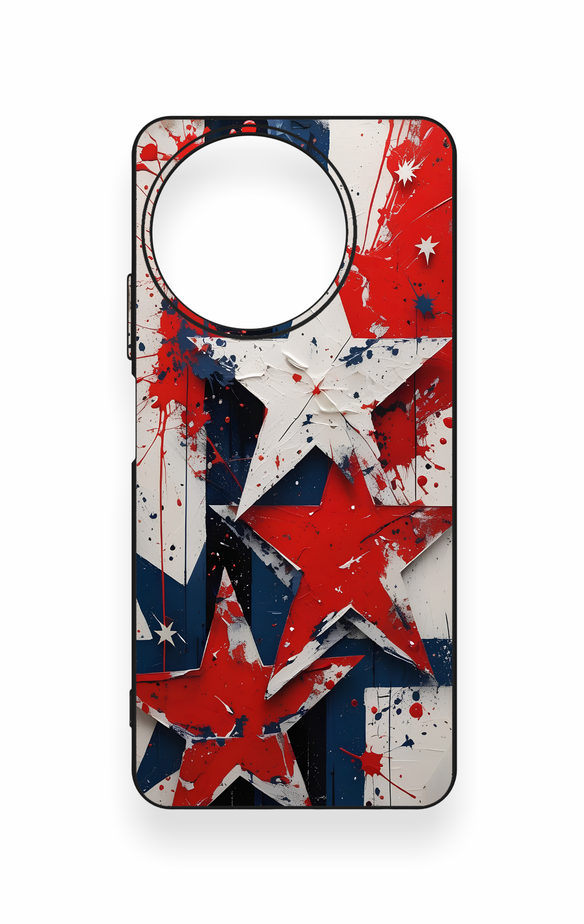 Realme 11 Uyumlu Star Flag Desenli Silikon Kılıf