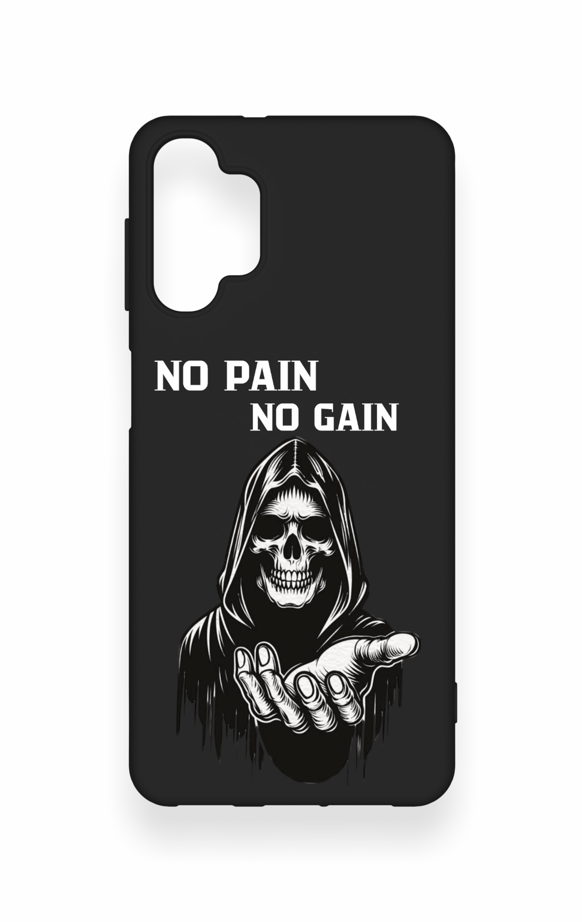 Samsung A32 Uyumlu No Pain No Gain Desenli Silikon Kılıf