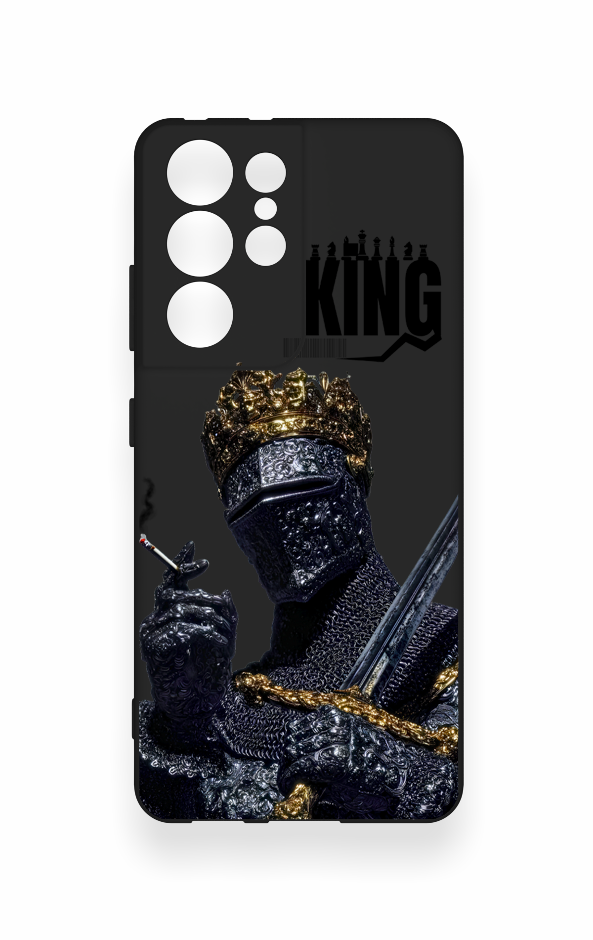Samsung S21 Ultra Uyumlu King Desenli Silikon Kılıf