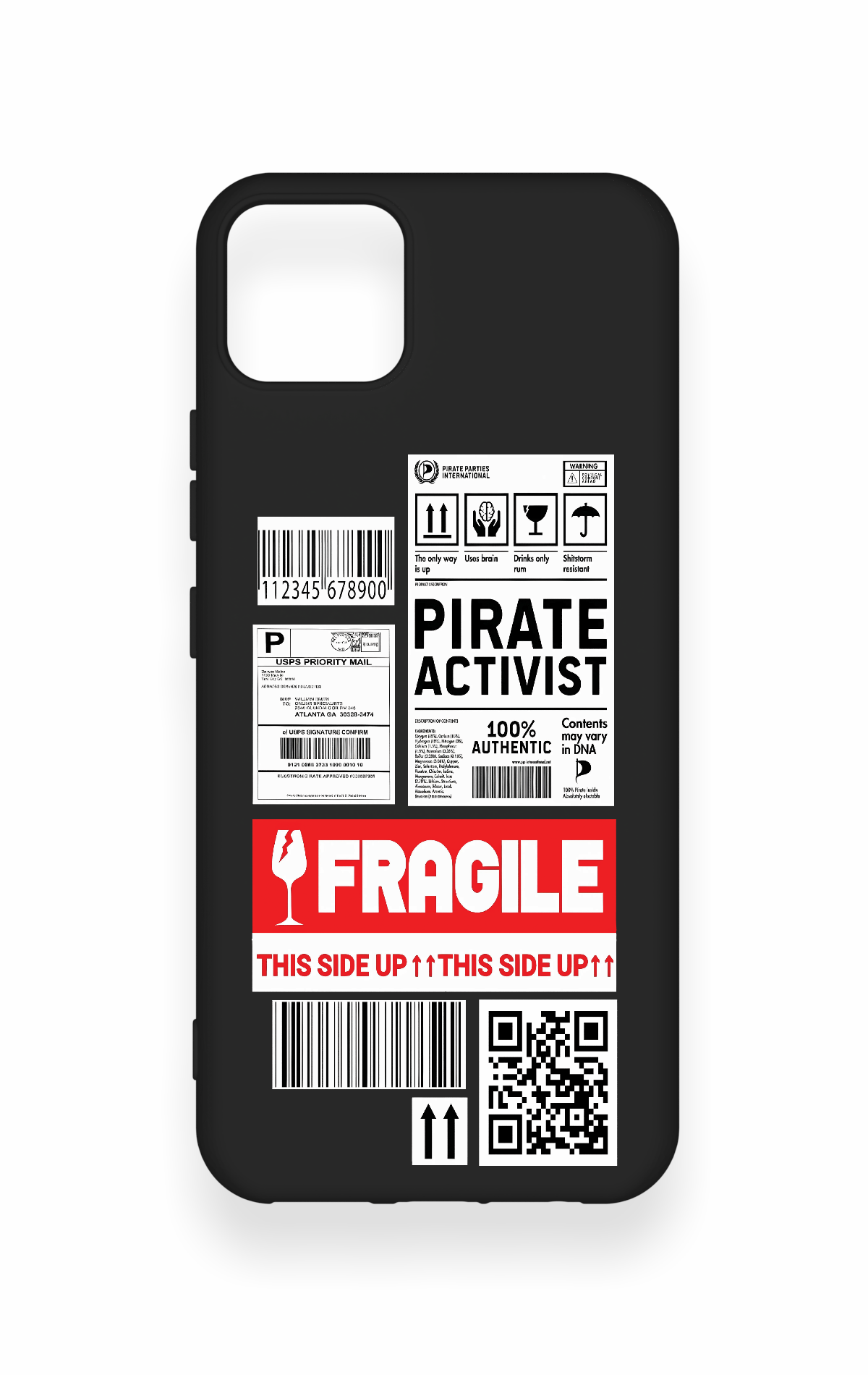 Realme C11 2021 Uyumlu Fragile Desenli Silikon Kılıf