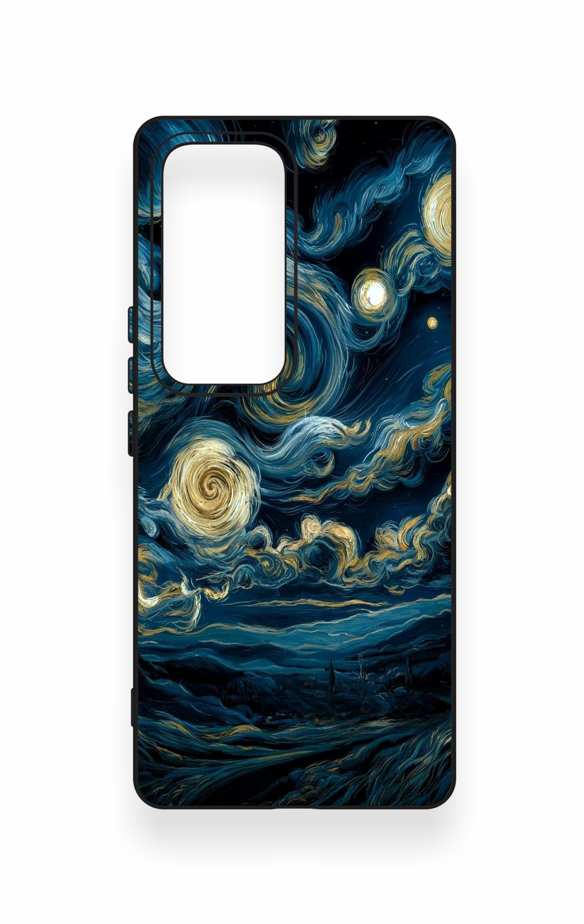 Vivo V30 Uyumlu Yıldızlı Gece Desenli Silikon Kılıf