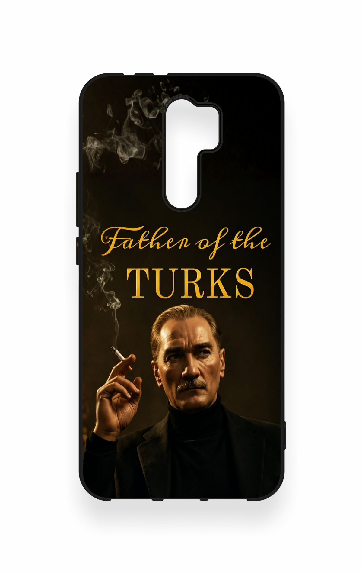 Redmi 9 Uyumlu Father Of The Turks Desenli Silikon Kılıf