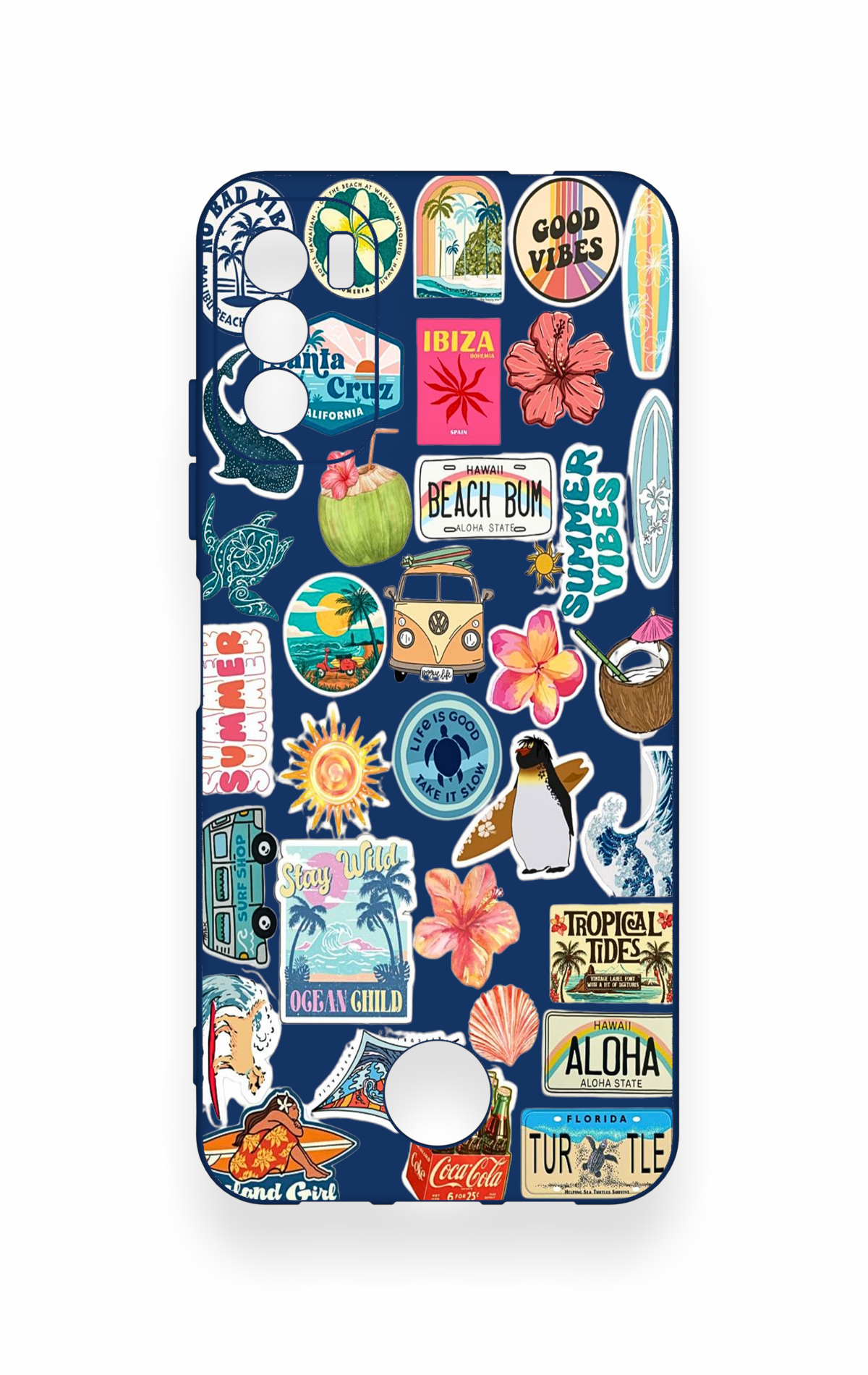 Reeder S19 Max Pro S Uyumlu Summer Vibes Desenli Silikon Kılıf