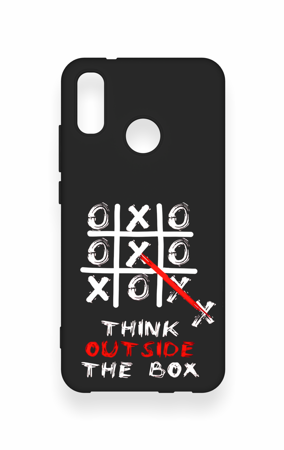 Huawei P20 Lite Uyumlu Out Side The Box Desenli Silikon Kılıf