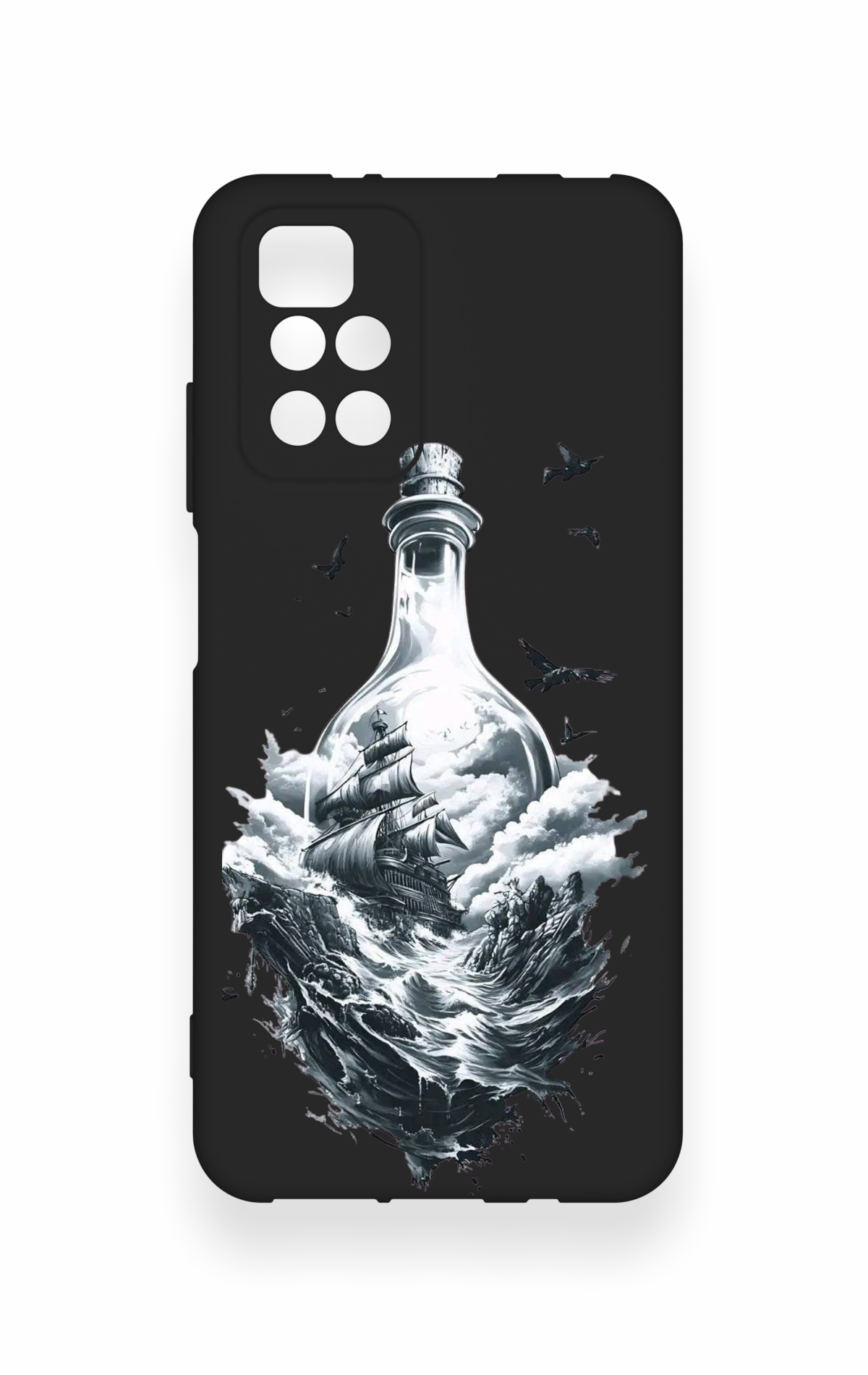 Redmi 10 2022 Uyumlu Secret Sea Desenli Silikon Kılıf