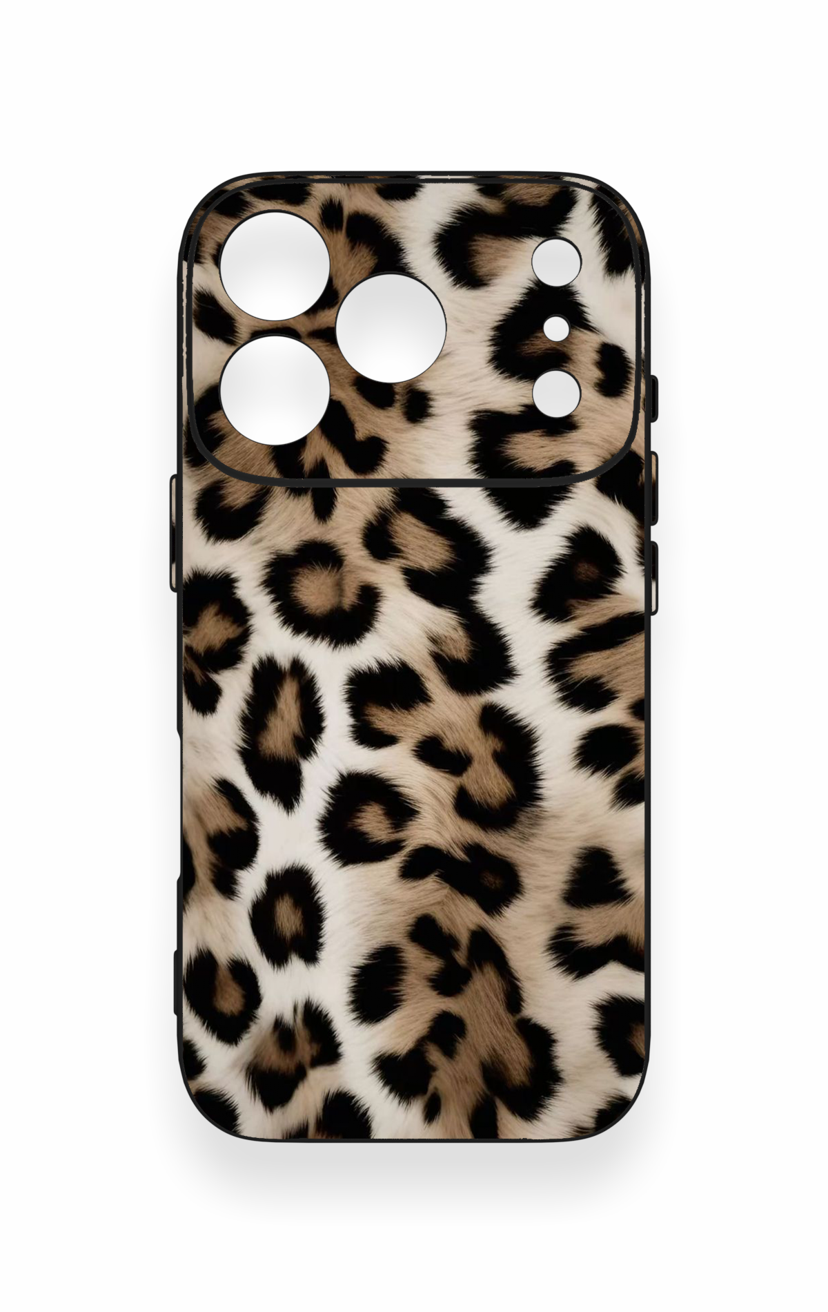 iPhone 17 Pro Uyumlu Leopar Derisi Desenli Silikon Kılıf