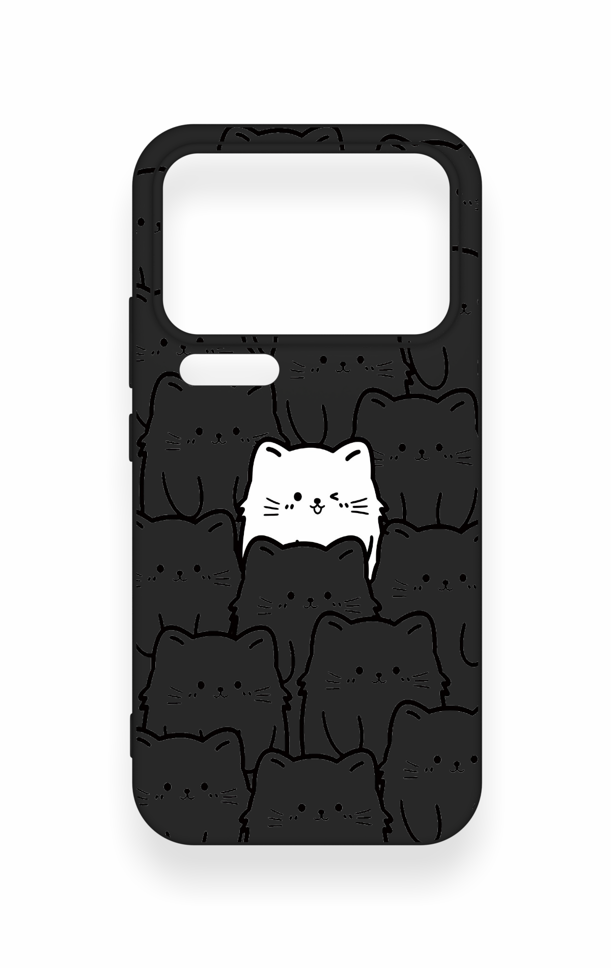 Mi 17 Pro Max Uyumlu Many Cats Desenli Silikon Kılıf