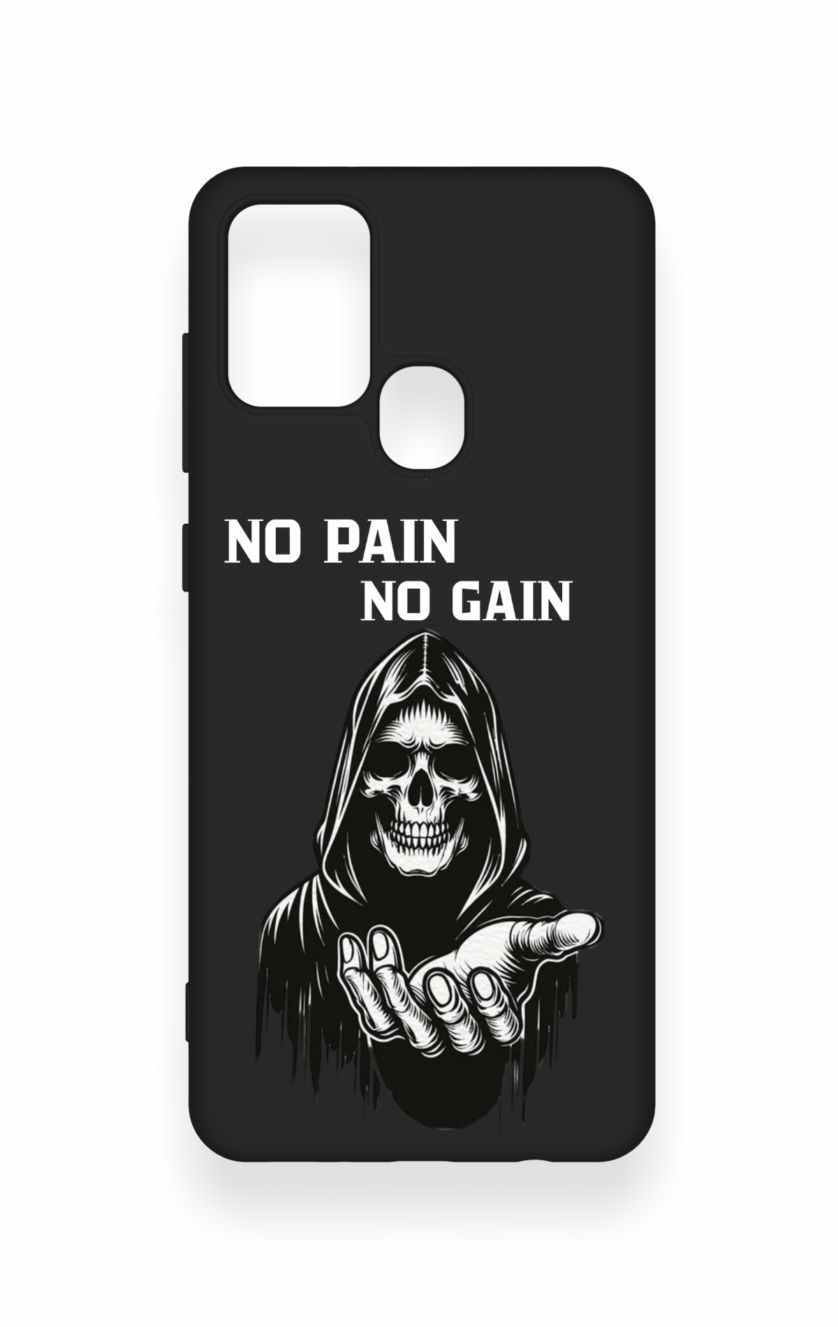 Samsung A21S Uyumlu No Pain No Gain Desenli Silikon Kılıf