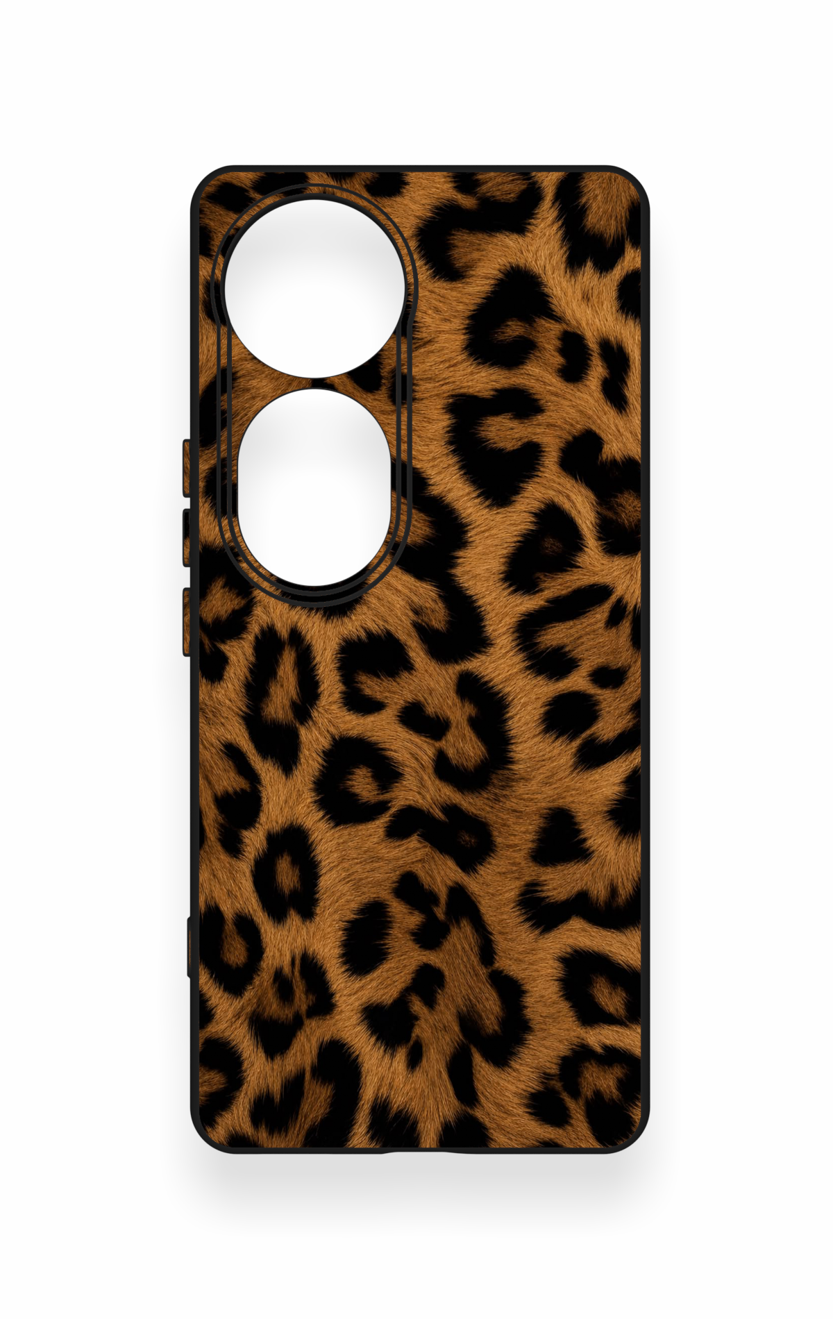 Vivo V40 Uyumlu Koyu Leopar Deri Desenli Silikon Kılıf