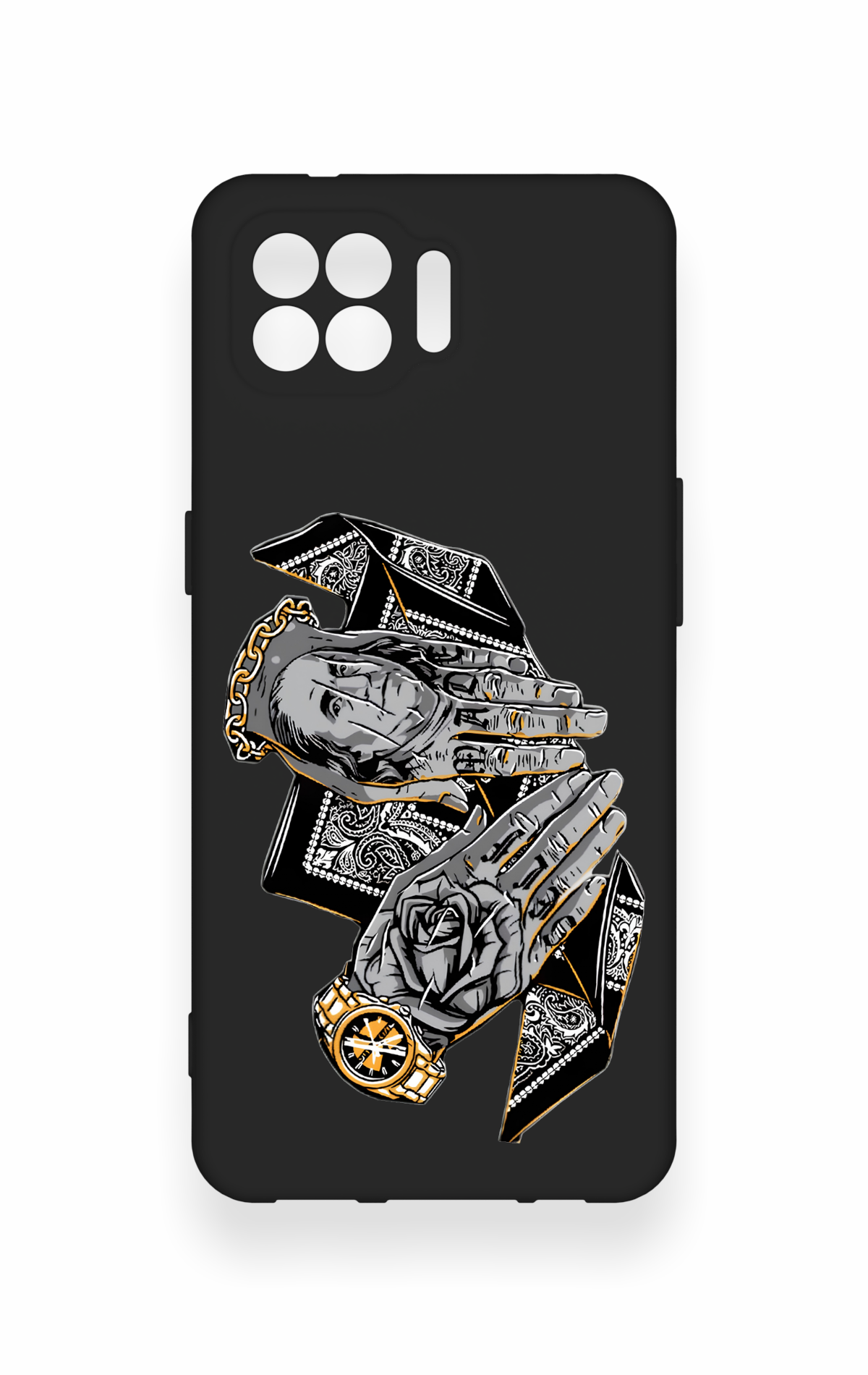 Oppo Reno 4 Lite Uyumlu Self Made Desenli Silikon Kılıf
