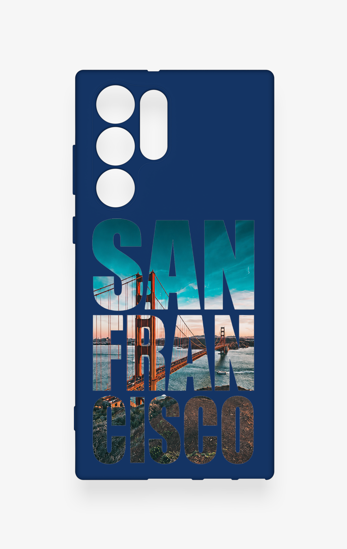 Samsung S22 Ultra Uyumlu San Francisco Desenli Silikon Kılıf