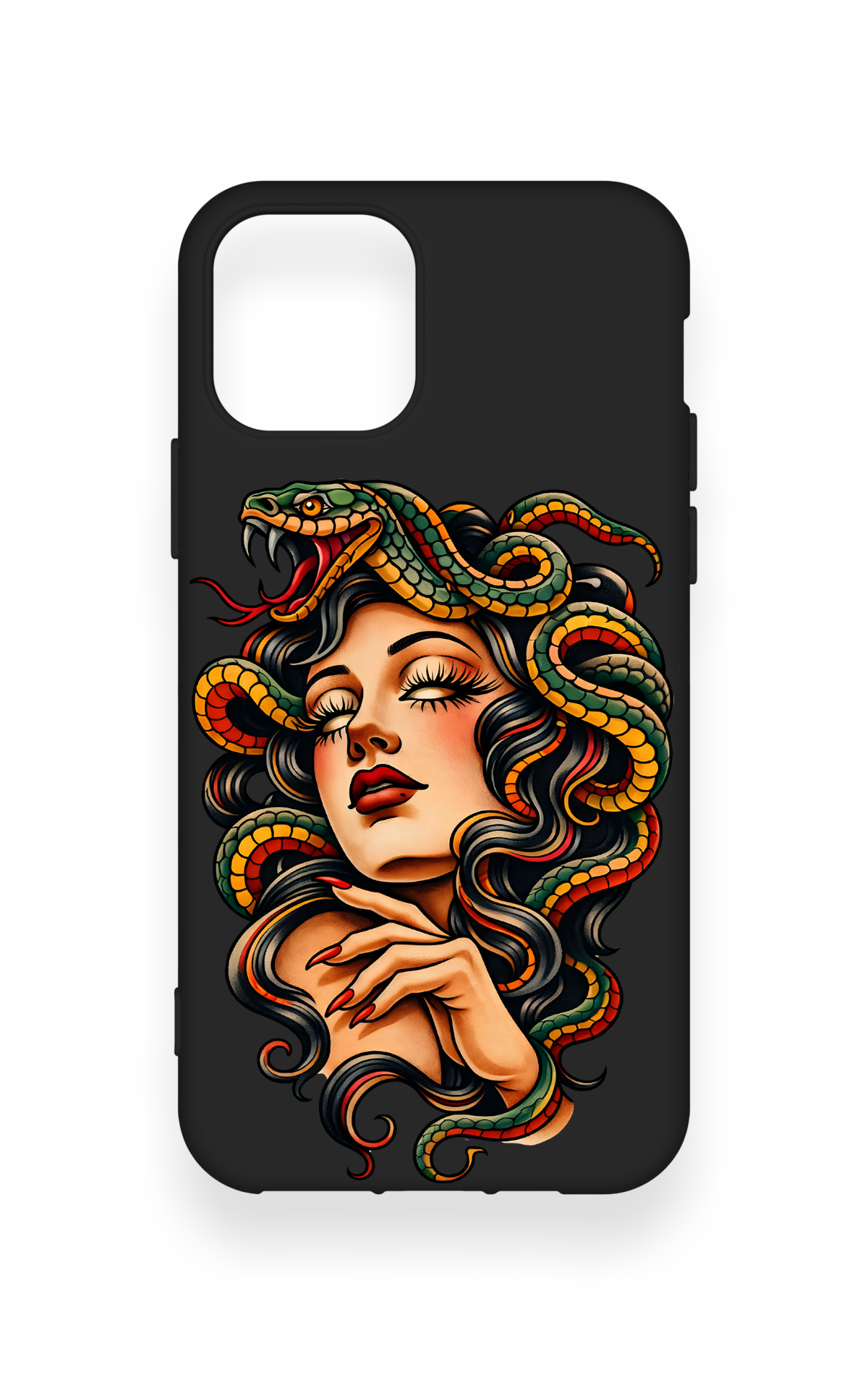 iPhone 11 Pro Uyumlu Medusa Desenli Silikon Kılıf