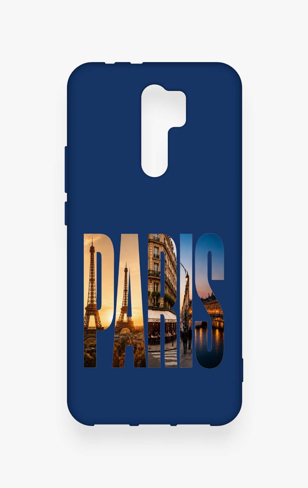 Redmi 9 Uyumlu Paris Desenli Silikon Kılıf
