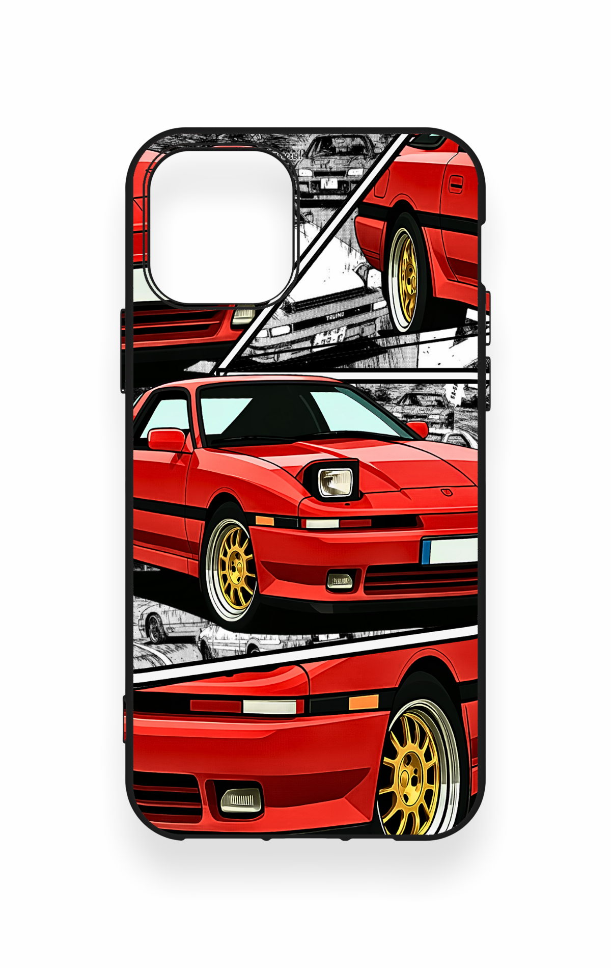 iPhone 11 Pro Uyumlu Kırmızı Supra Desenli Silikon Kılıf