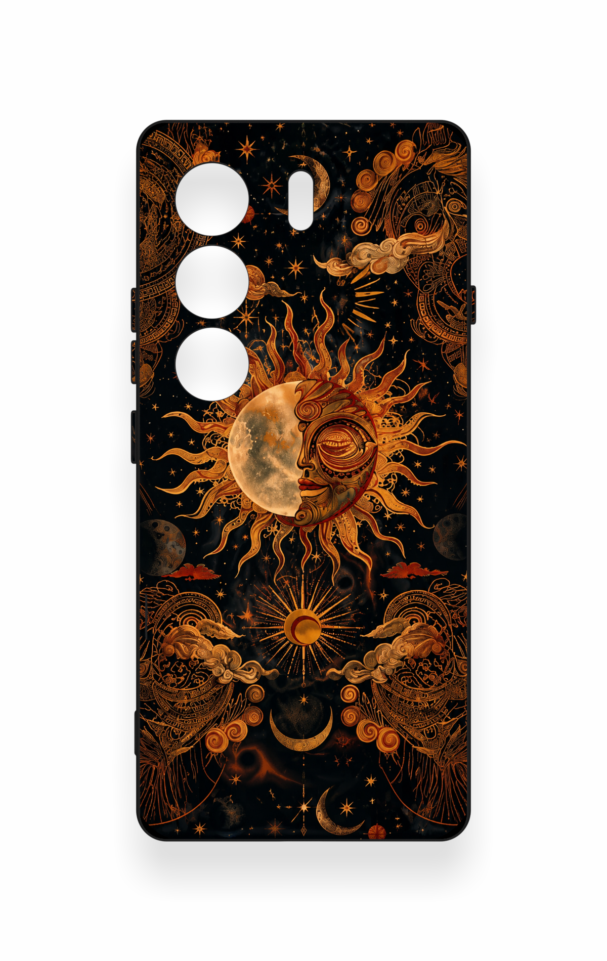 Tecno Camon 40 4G Uyumlu Mistik Güneş Desenli Silikon Kılıf