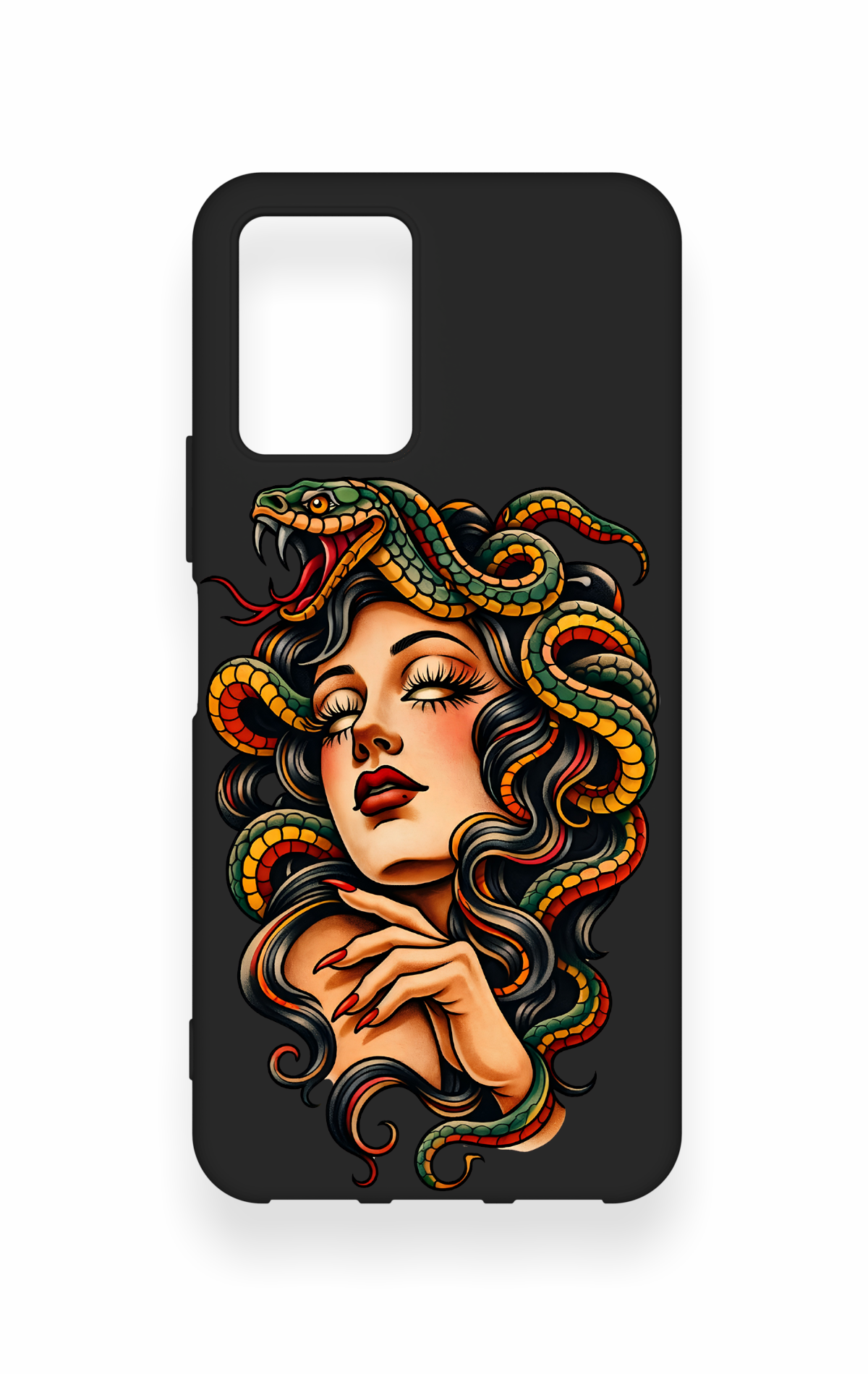 Vivo Y33S Uyumlu Medusa Desenli Silikon Kılıf